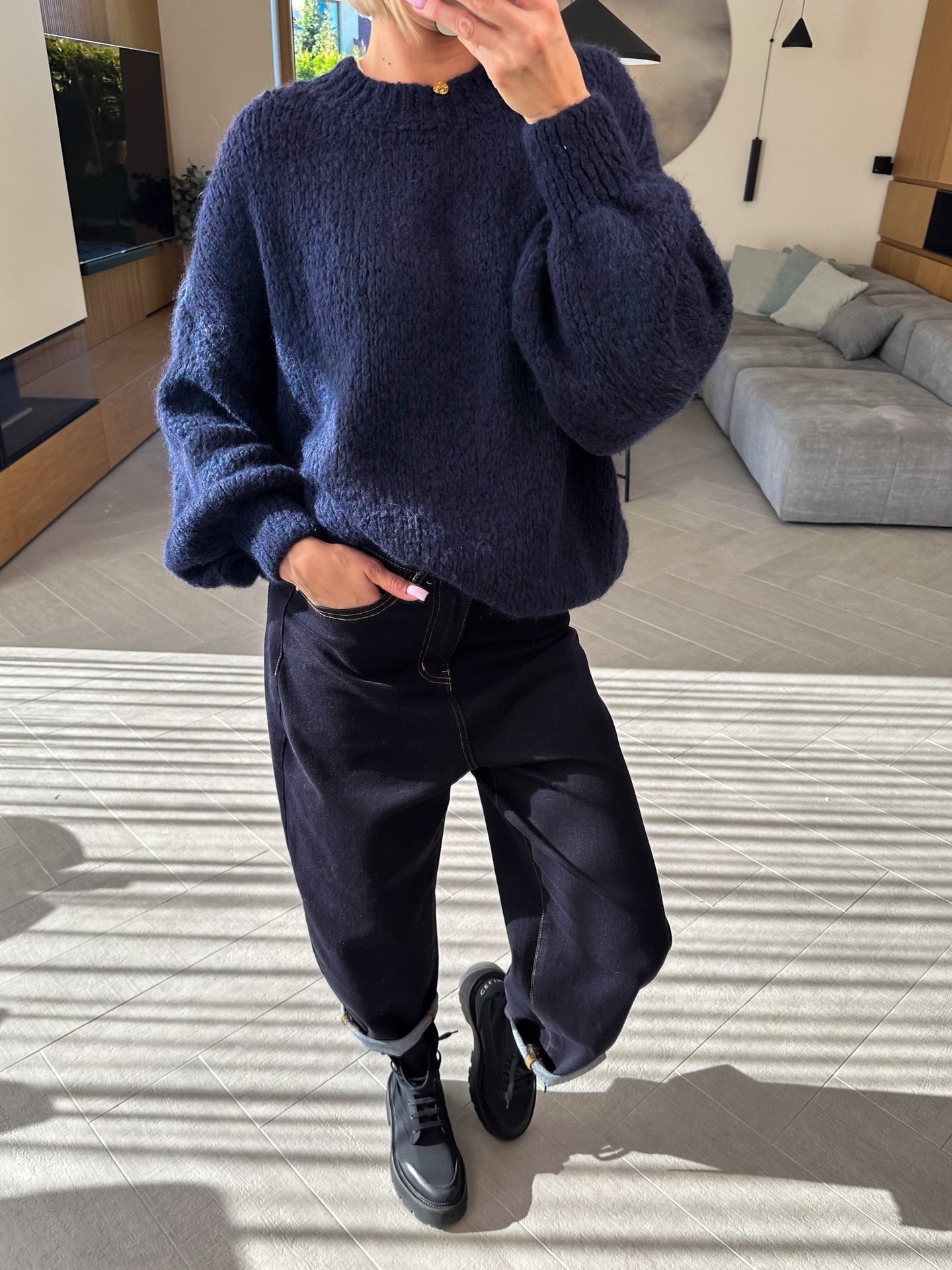 Sweter Granatowy Lou 1