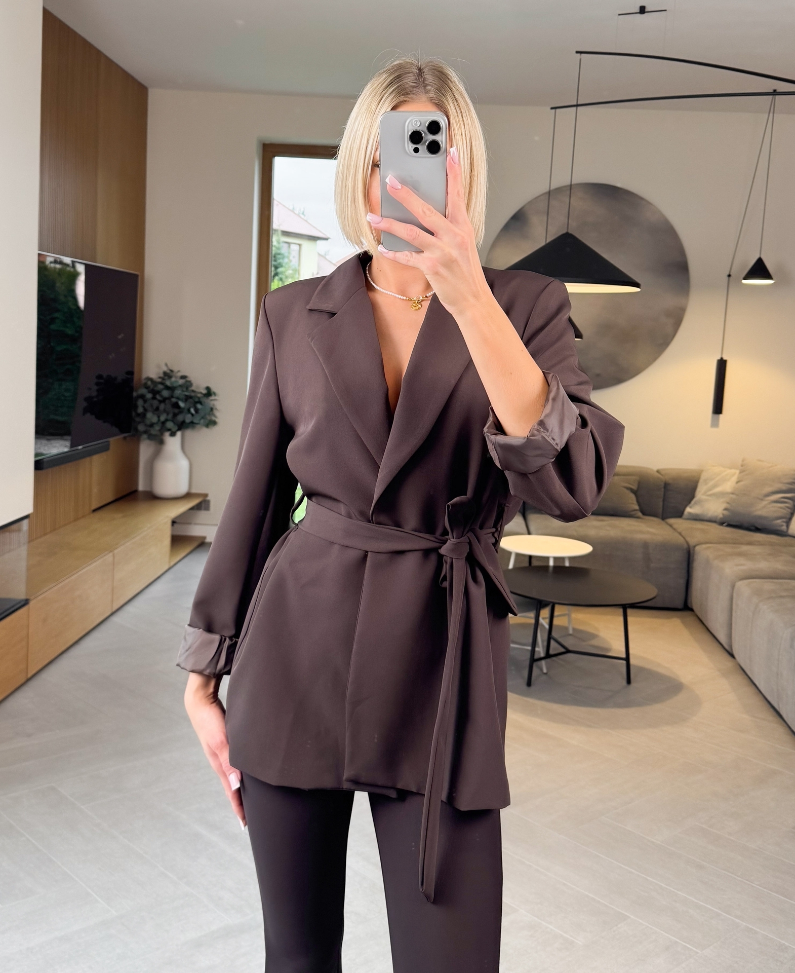 Marynarka Brązowa Alesia 1