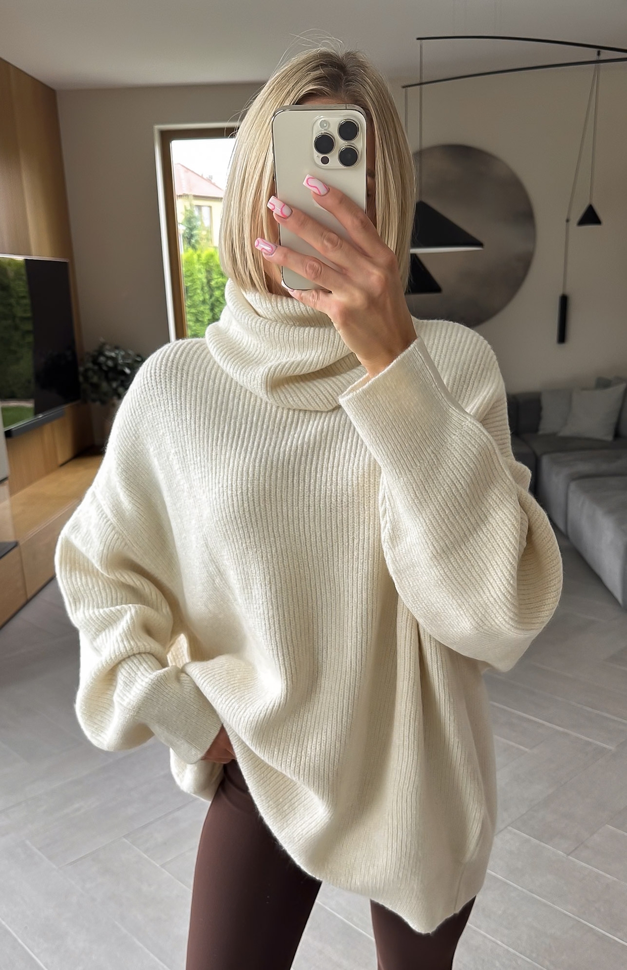 Sweter Kremowy Maxi2