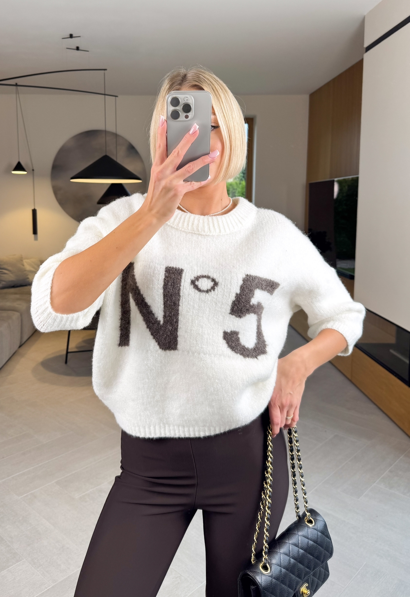 Sweter Kremowy Five 1