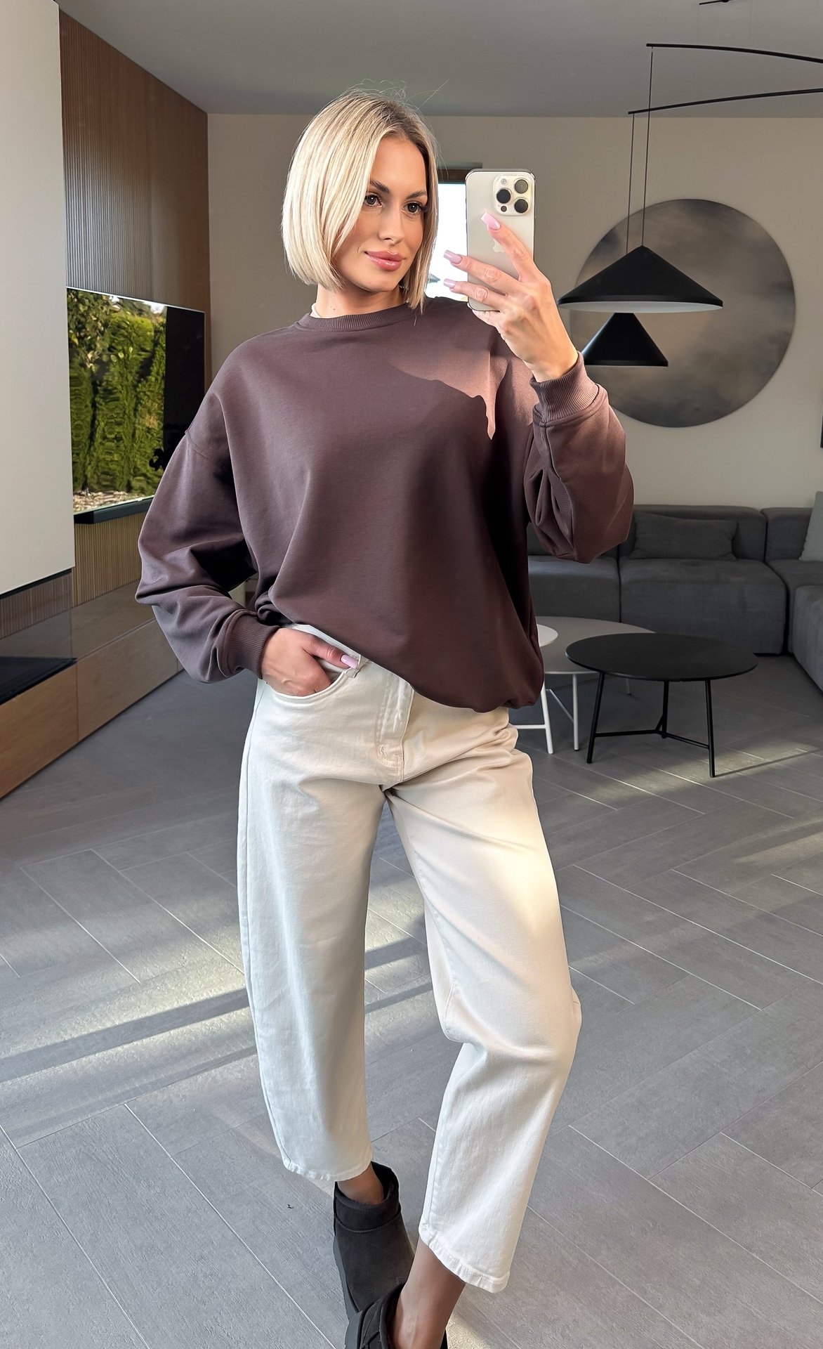 Bluza Nieocieplana Brązowa Boxy 1