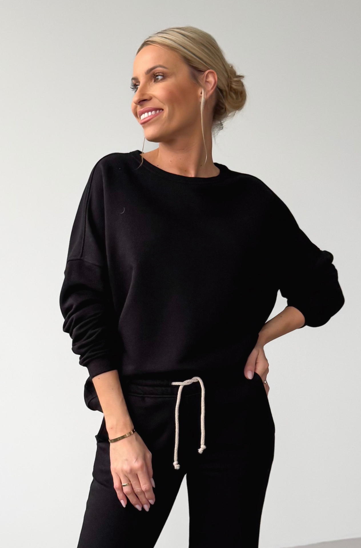 Bluza Nieocieplana Smart Czarna 5