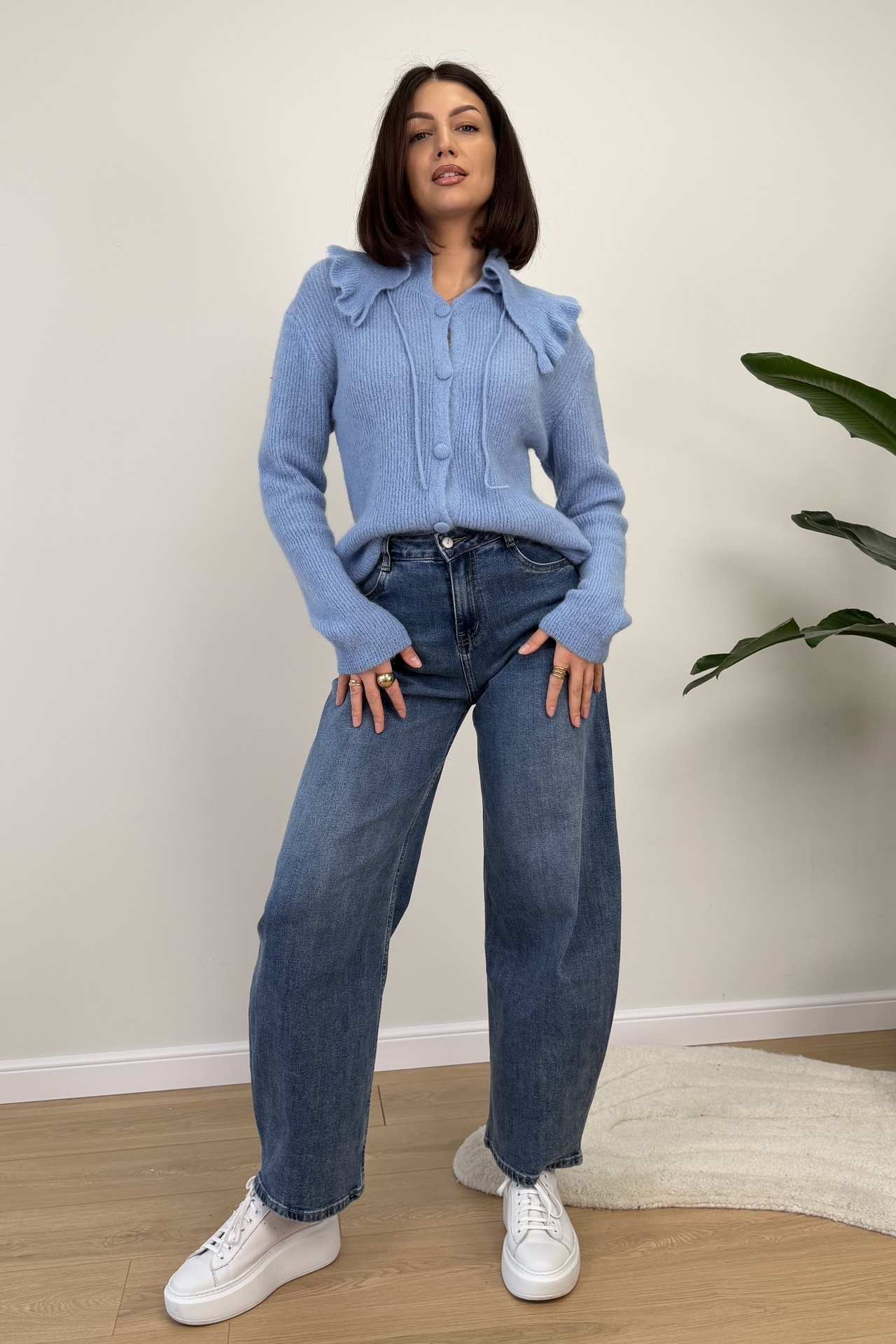 Sweter Niebieski Bianco 2