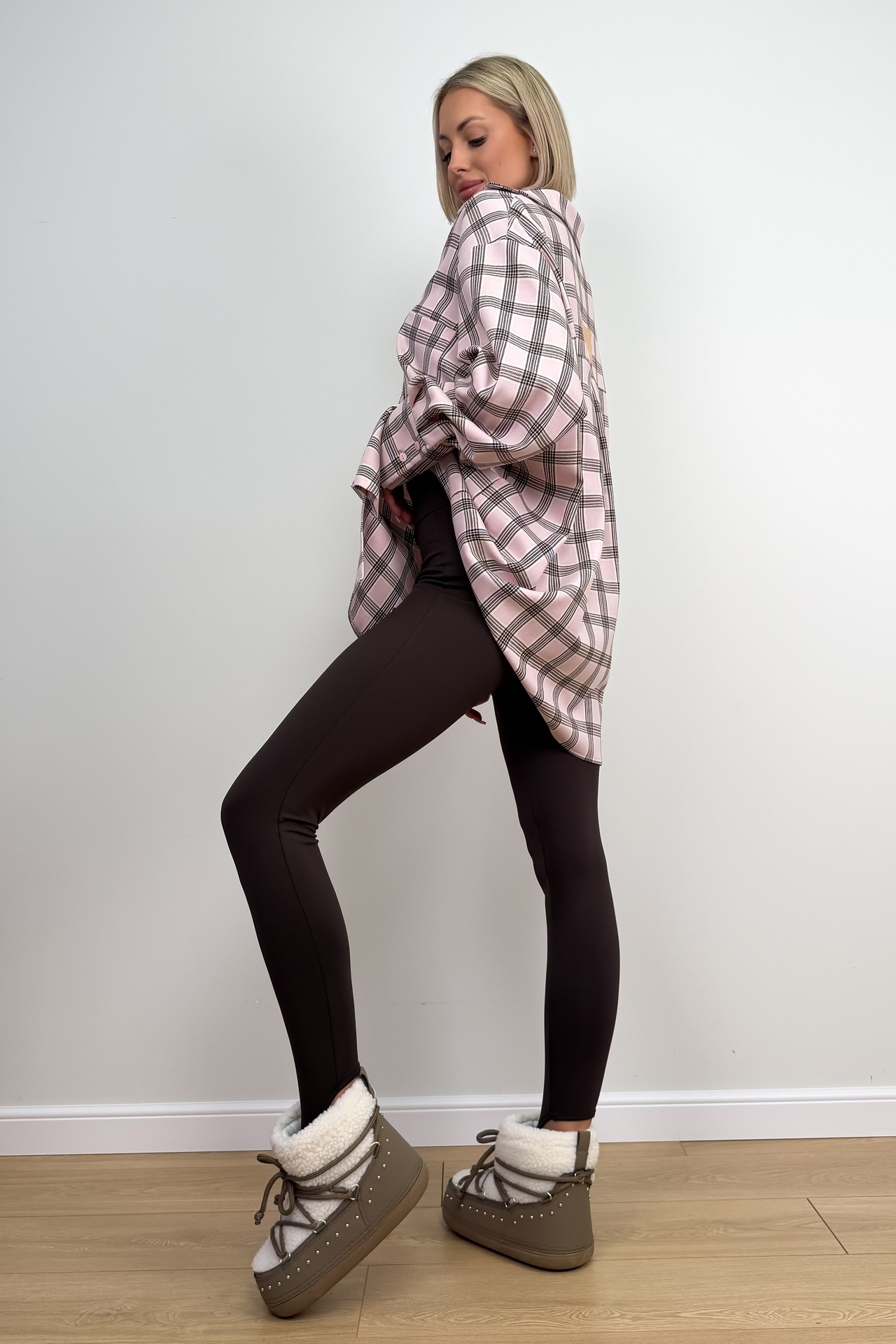 Legginsy Brązowe Gini 4