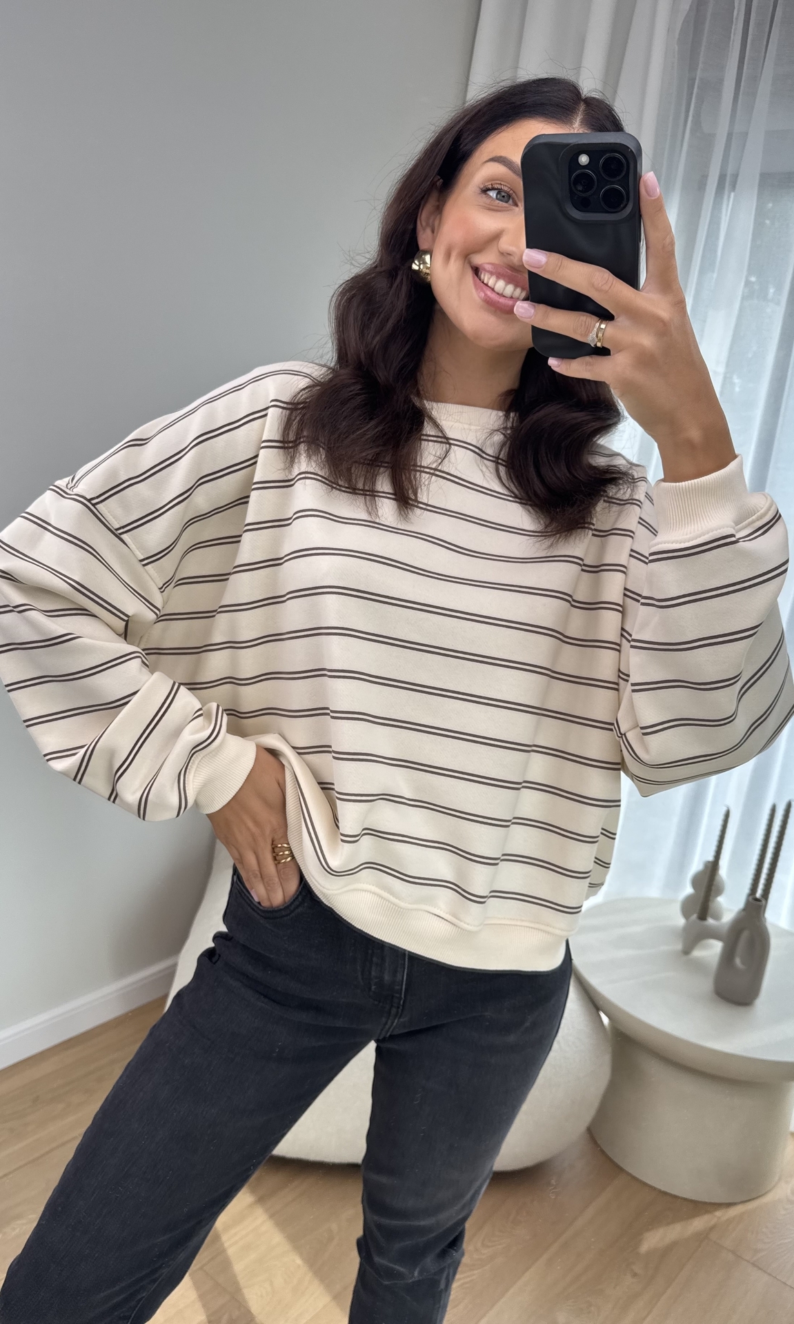 Spodnie Mom Fit Czarne 3