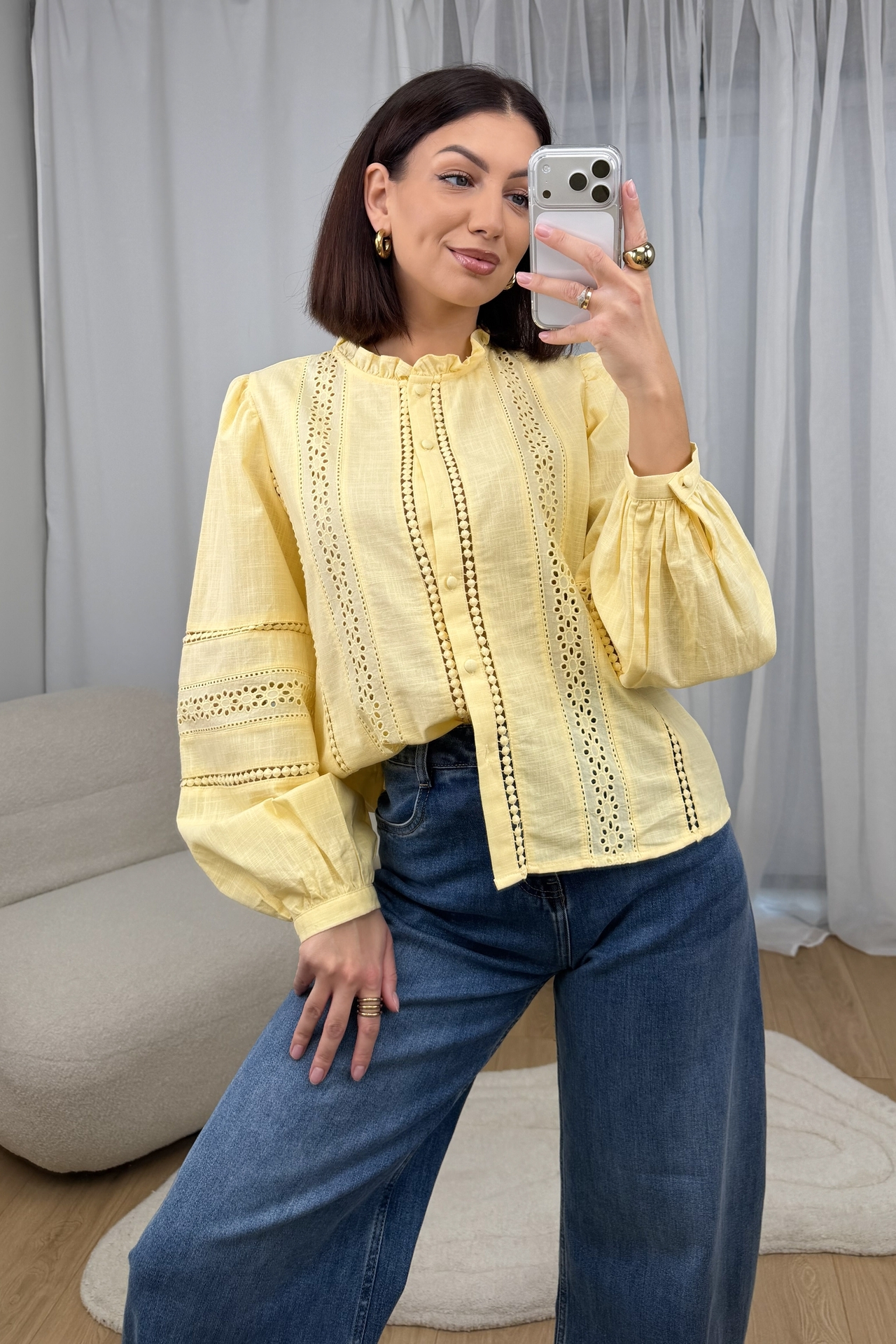 Koszula Żółta Fancy 5