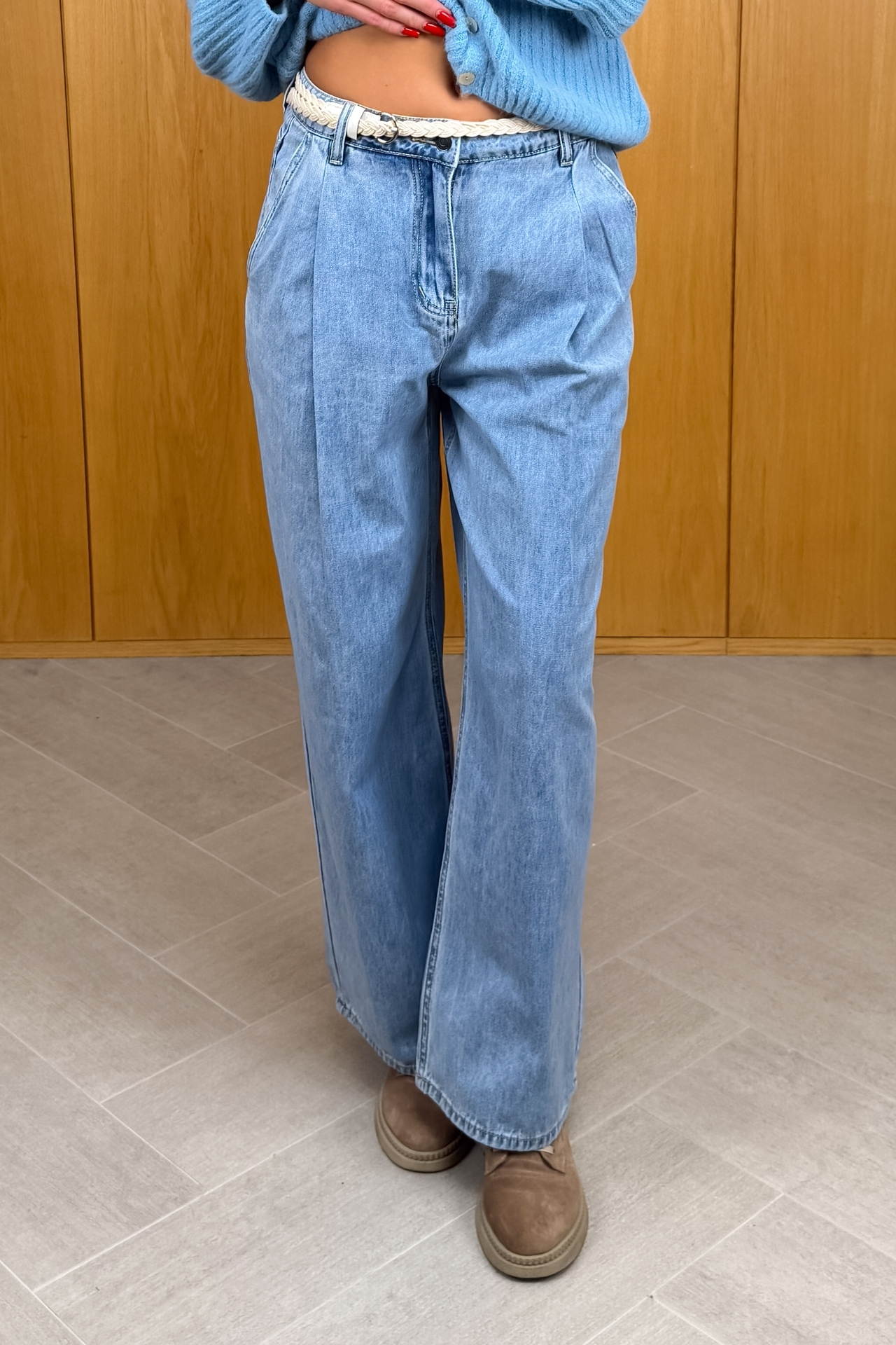 Spodnie Jeansowe Niebieskie Lan 1