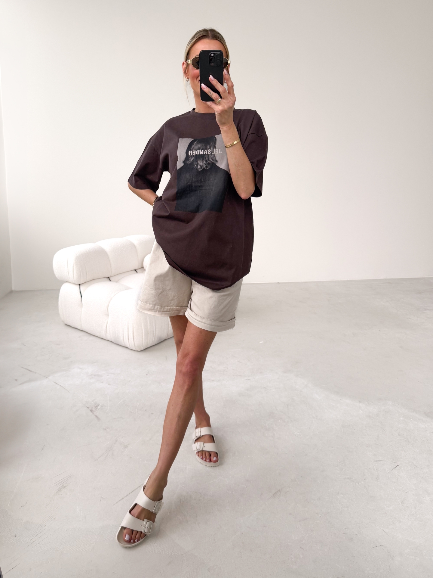 T-shirt Brązowy Sander 3
