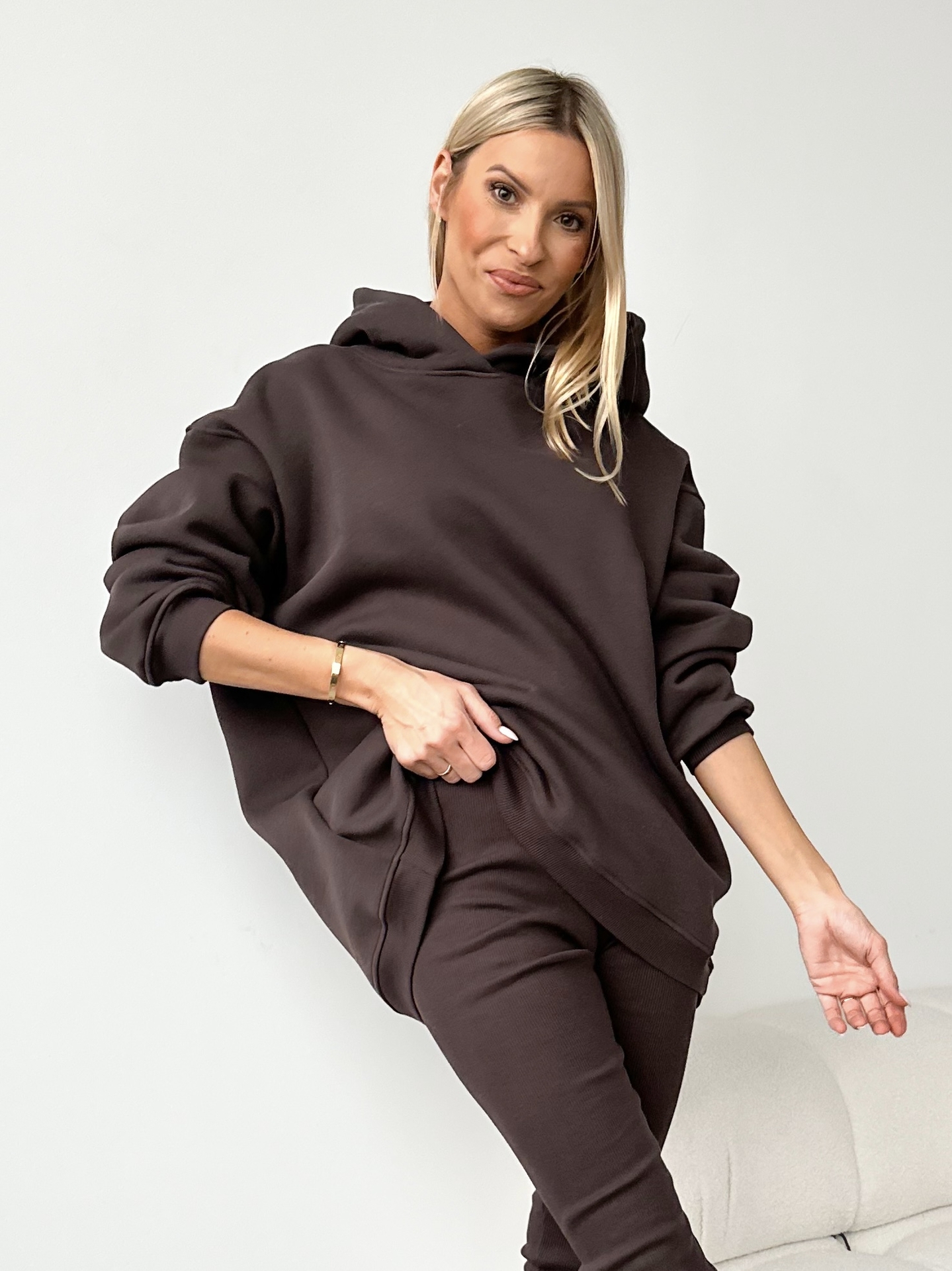 2.0 Bluza Oversize Choco