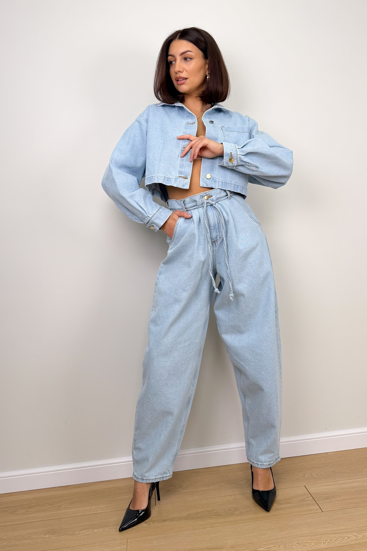 Koszula Jeansowa Niebieska Cam 2