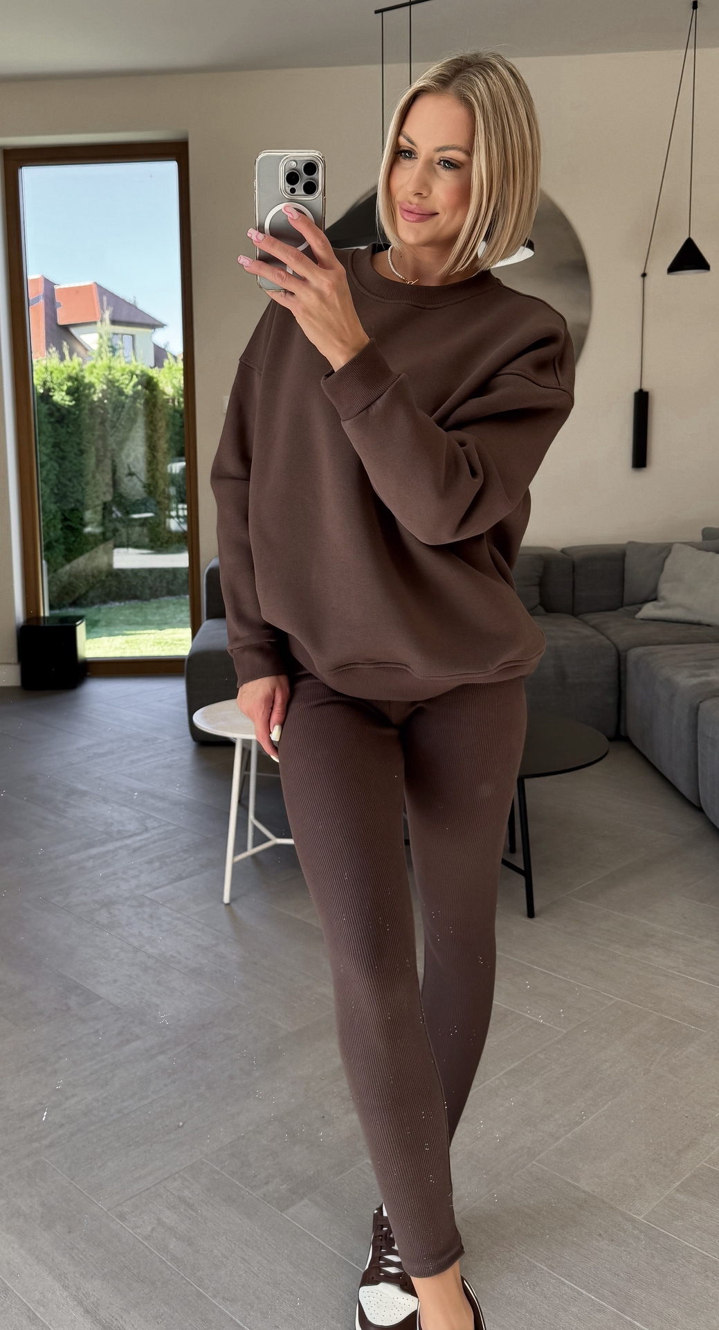 Komplet z Legginsami Brązowy Clo 2