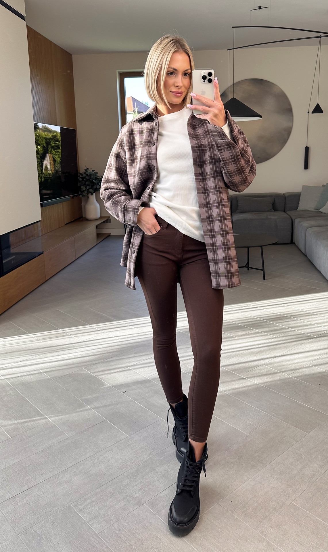 Spodnie Brązowe Skinny 2