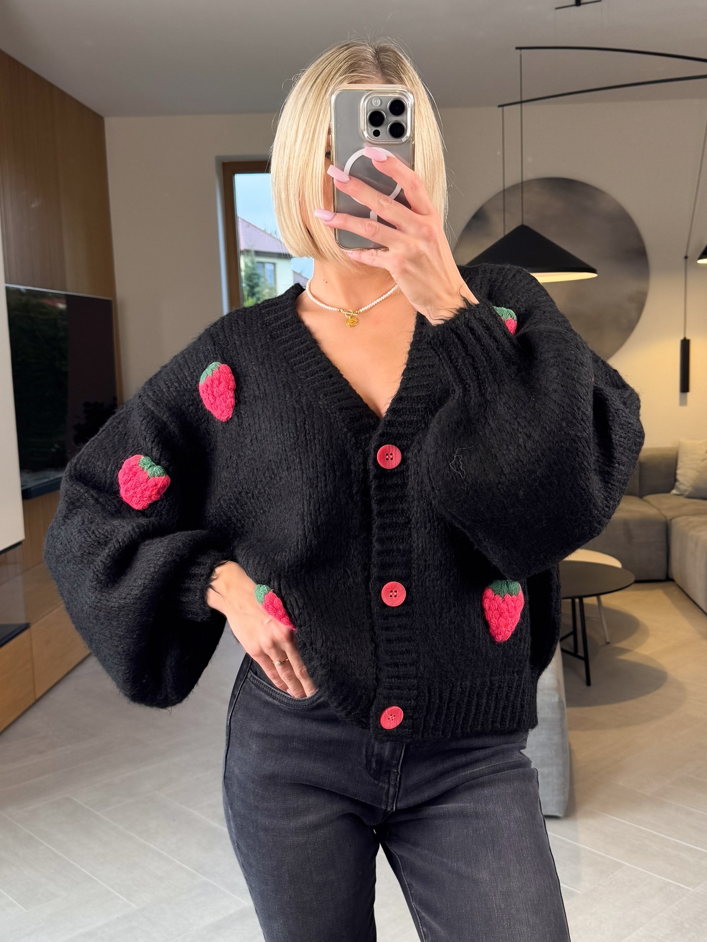 Sweter Czarny Dalla 3