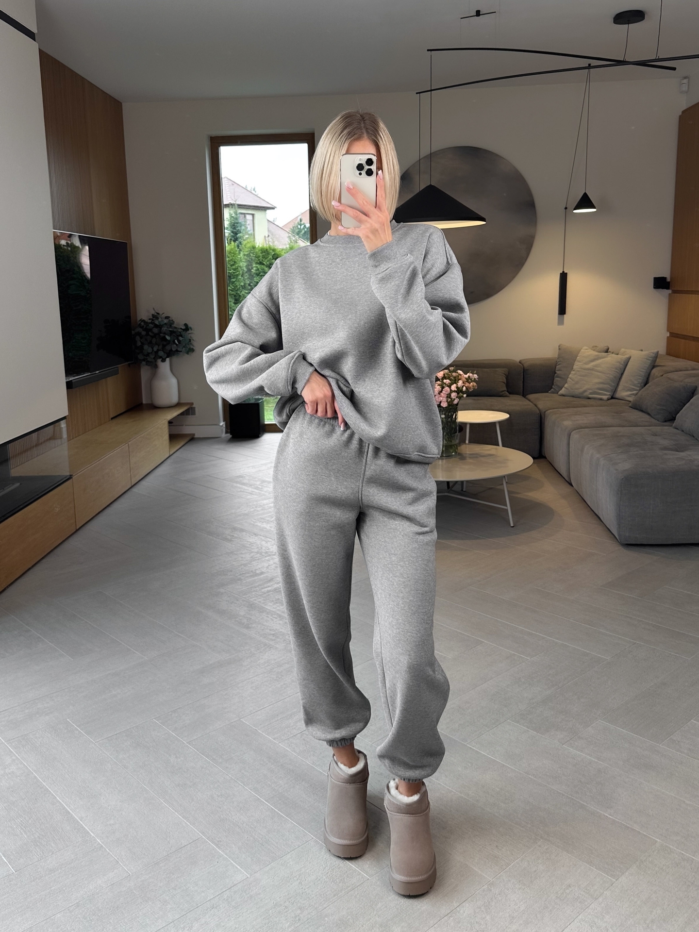 Komplet Ciemny Melanż Ocieplany Baggy 1