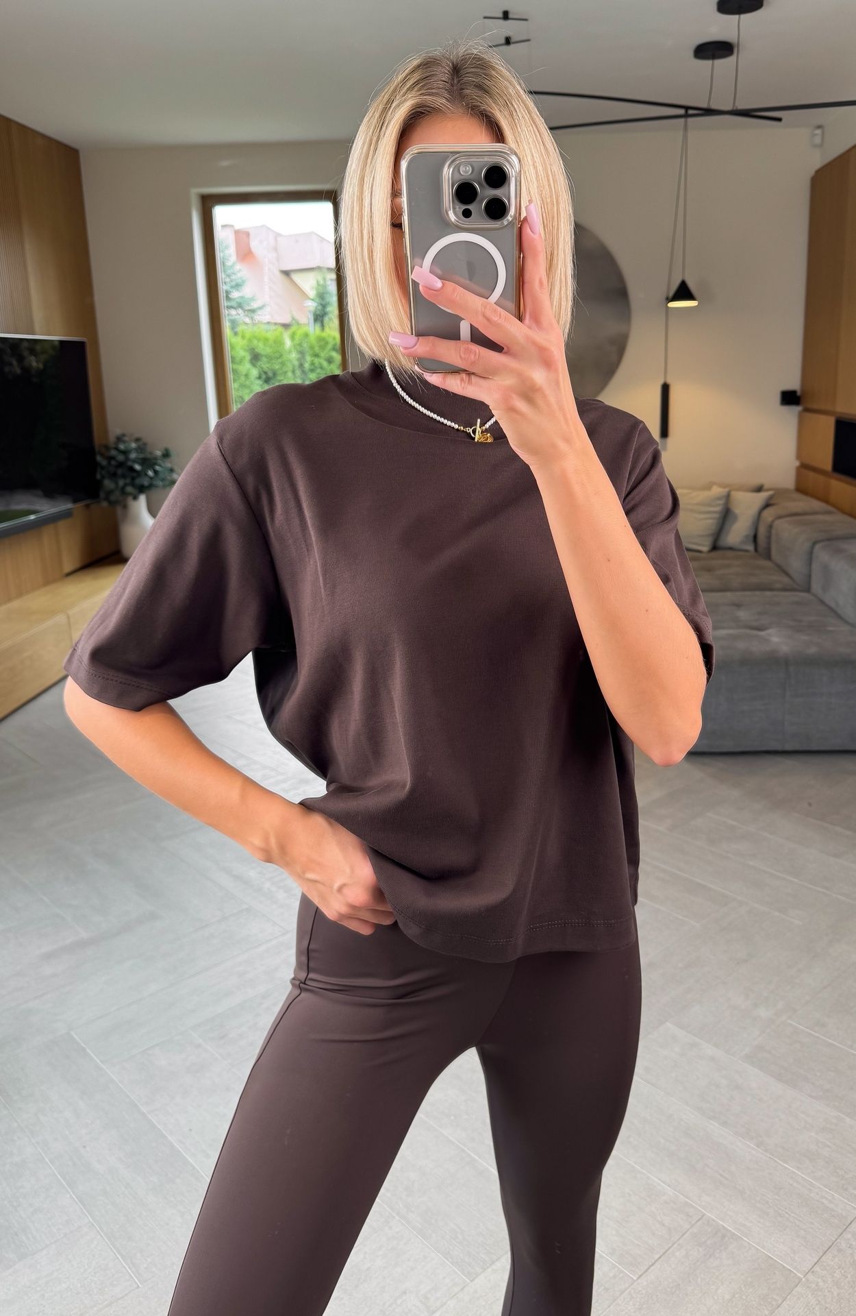T-shirt Brązowy Bri 5