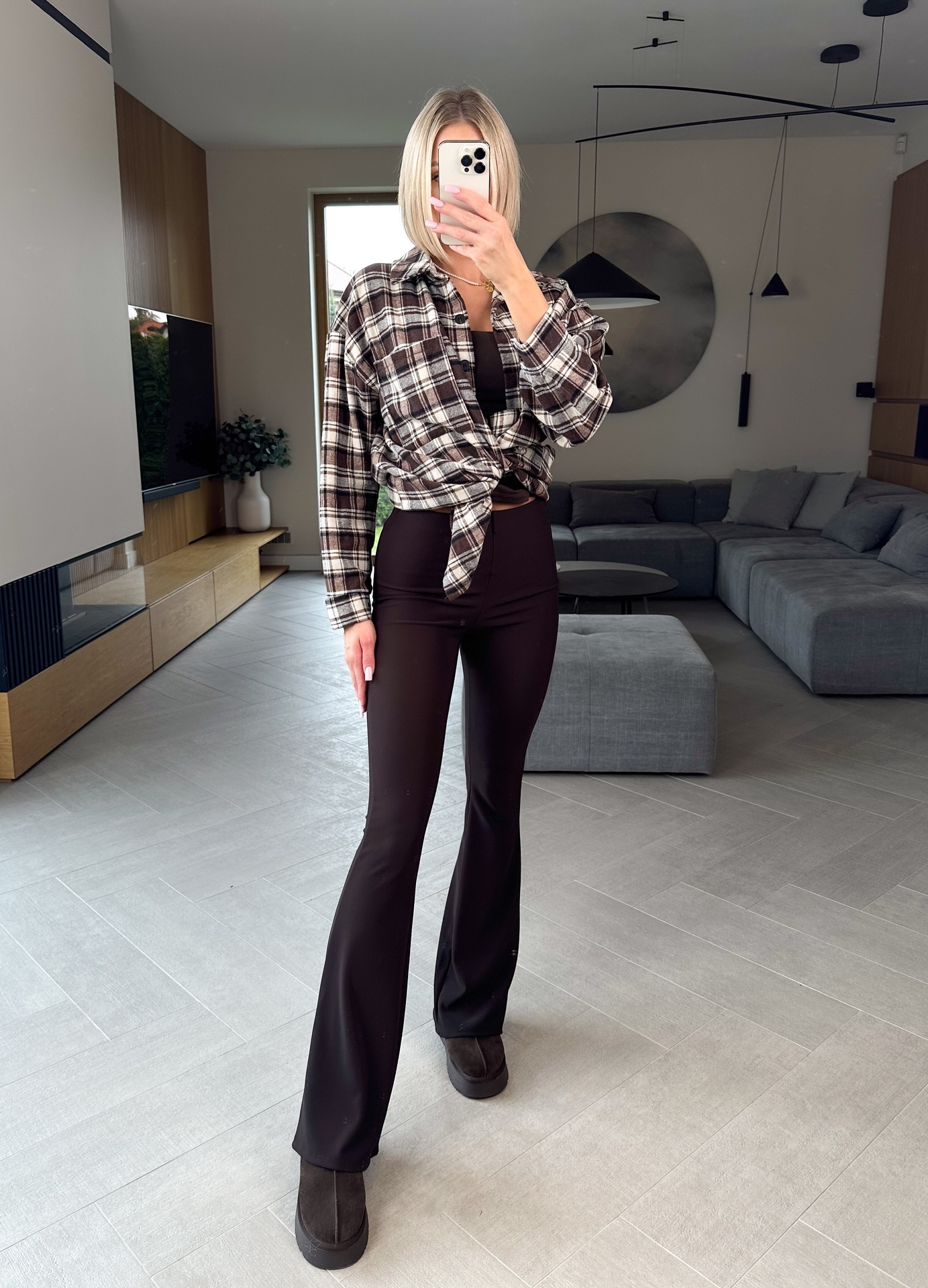 Legginsy Brązowe Racco 4
