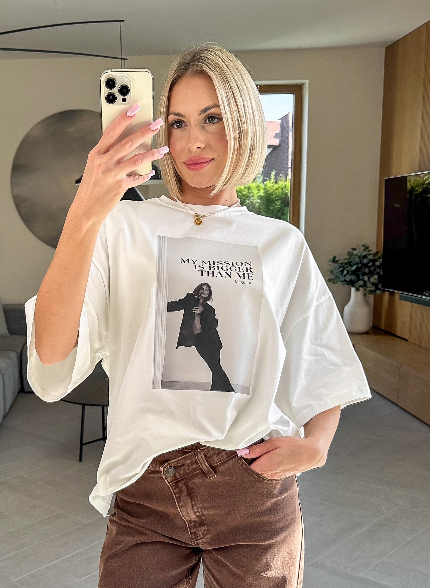 T-shirt Kremowy Mission 1