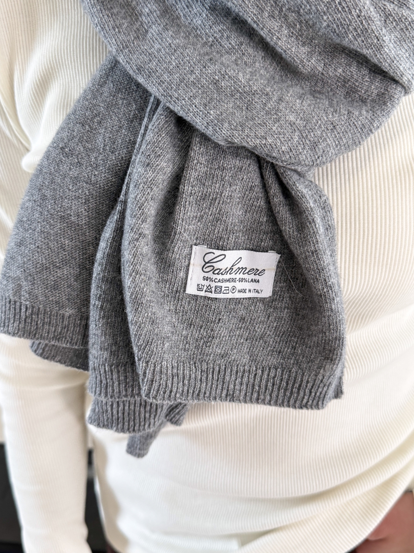 Szalik Grafitowy Cashmere 5