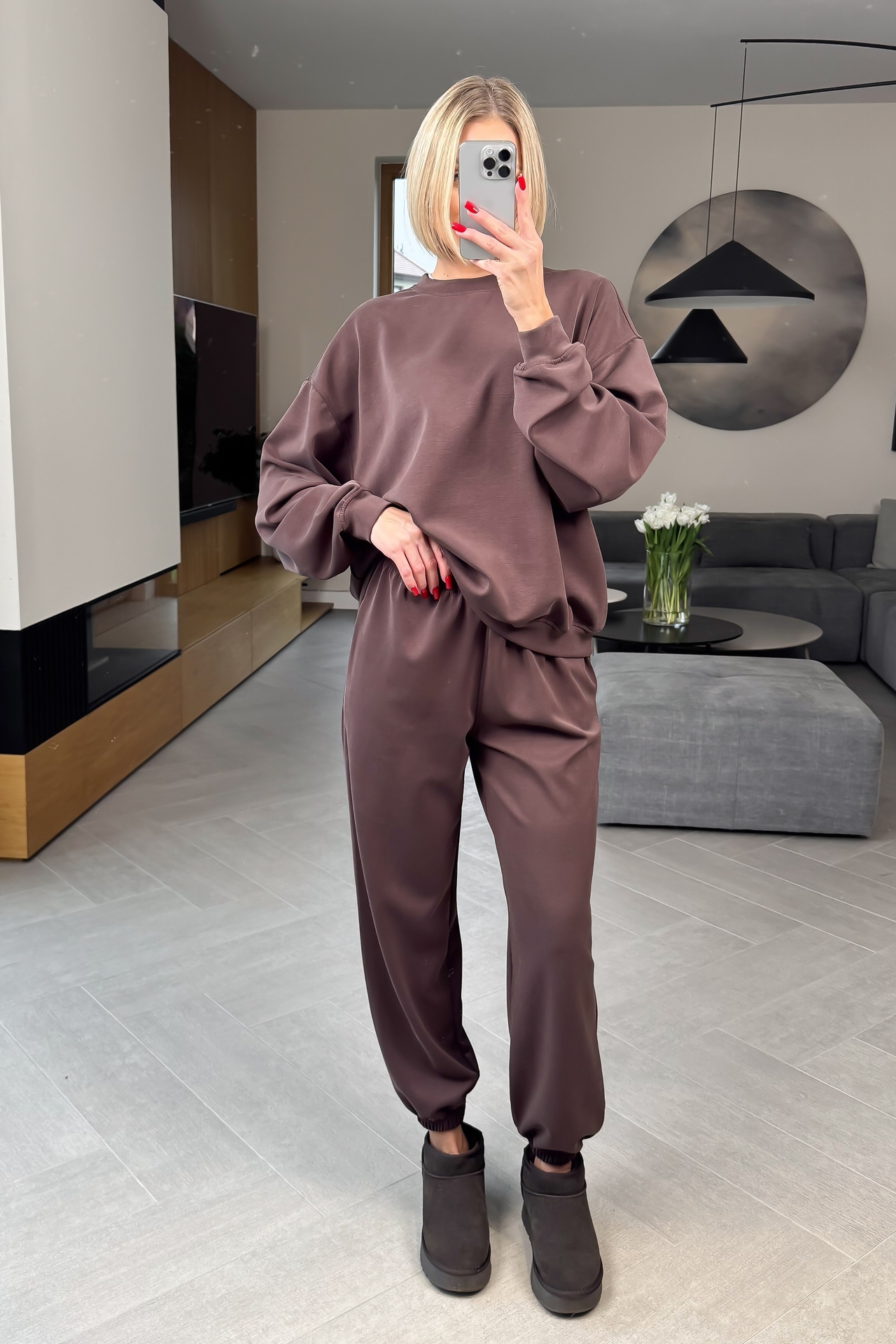 Komplet Masełko Baggy Brązowy 5