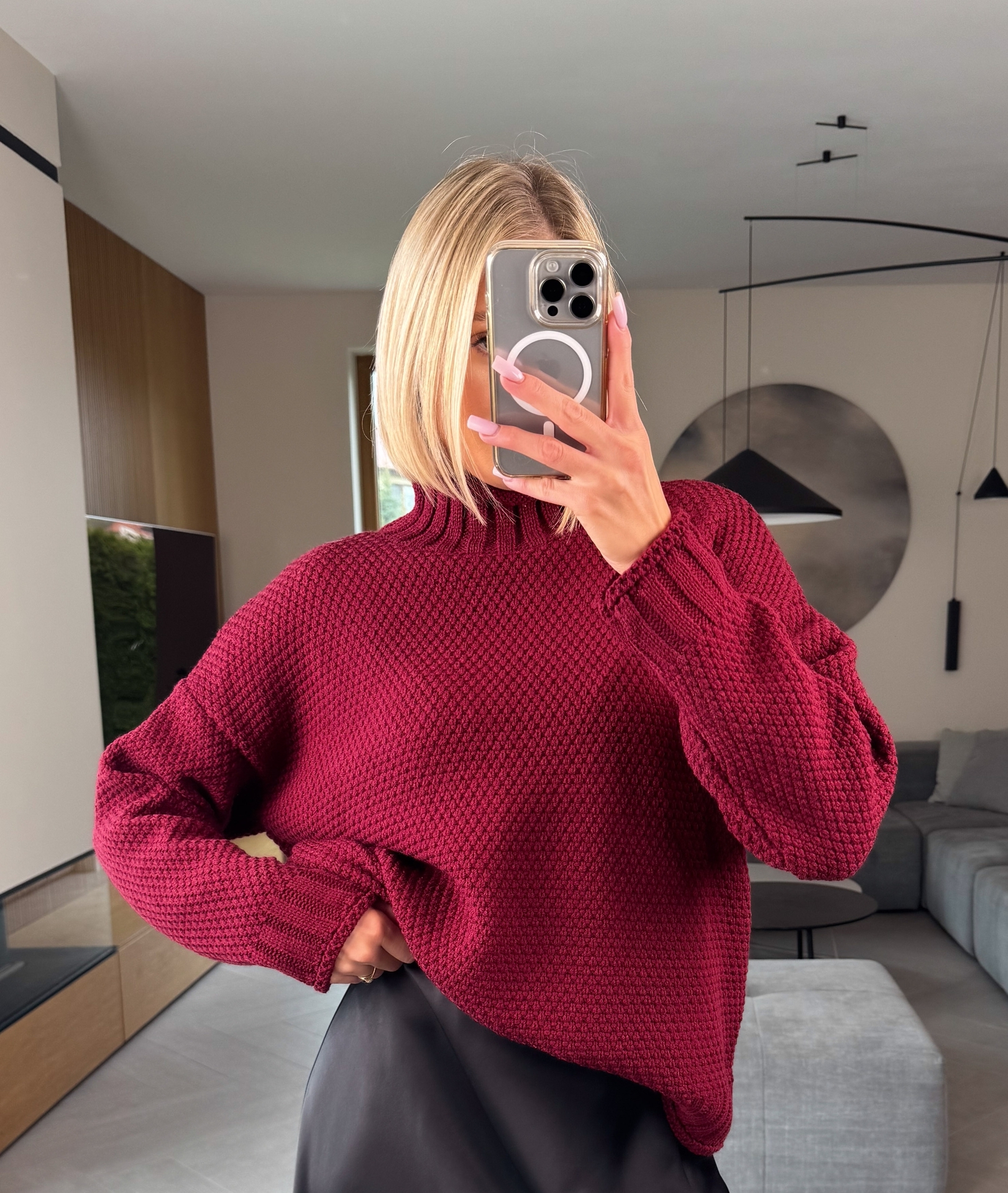 Sweter Bordowy Tirano 4