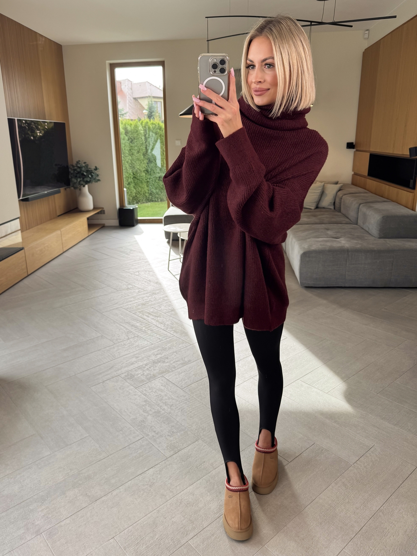 Sweter Bordowy Maxi 3
