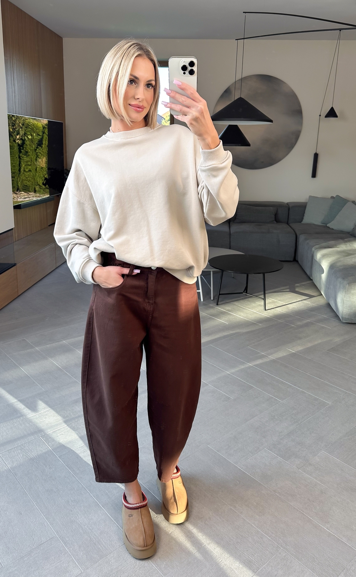 Bluza Nieocieplana Beżowa Boxy 4