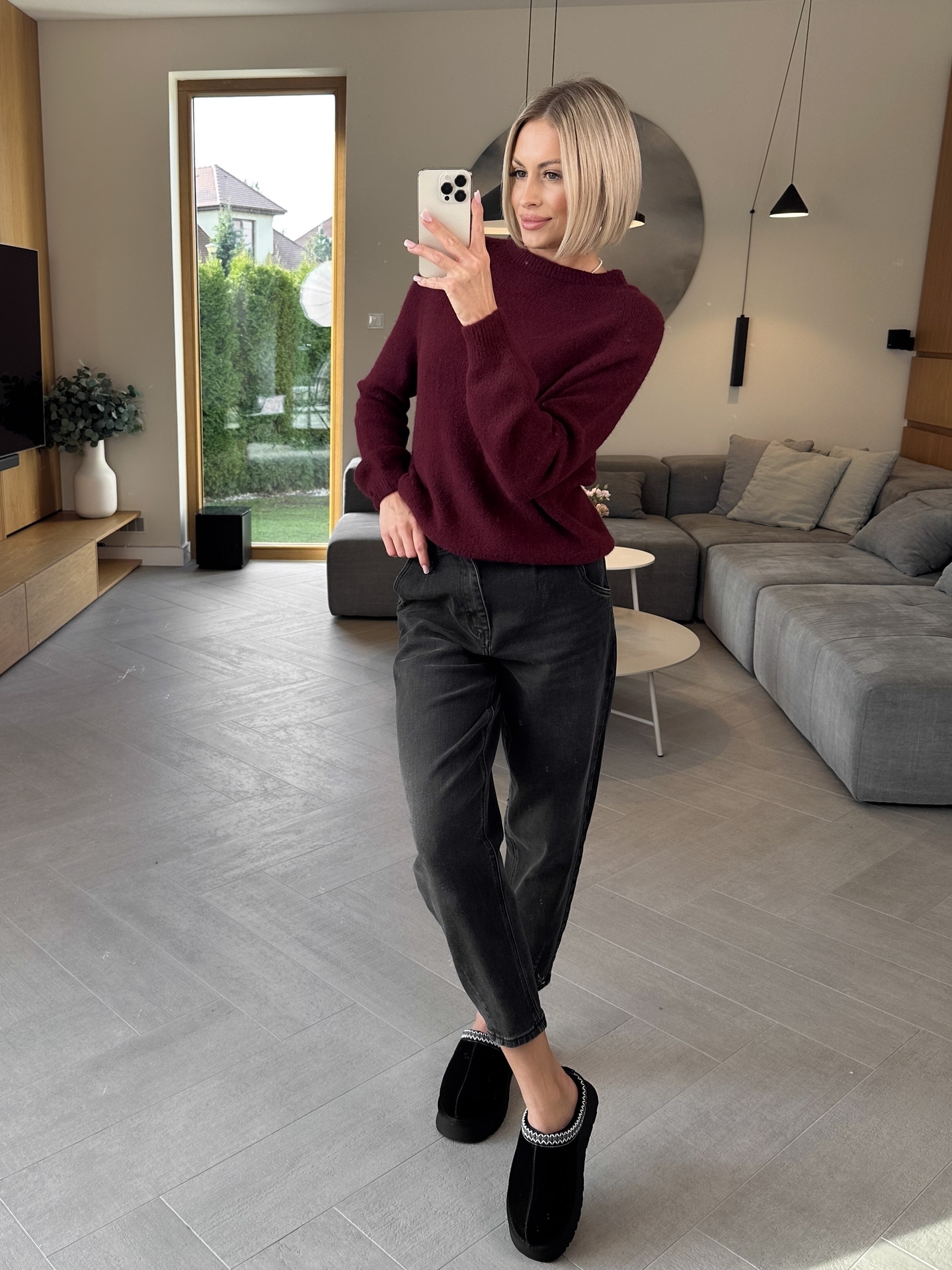 Spodnie Grafitowe Baggy 5