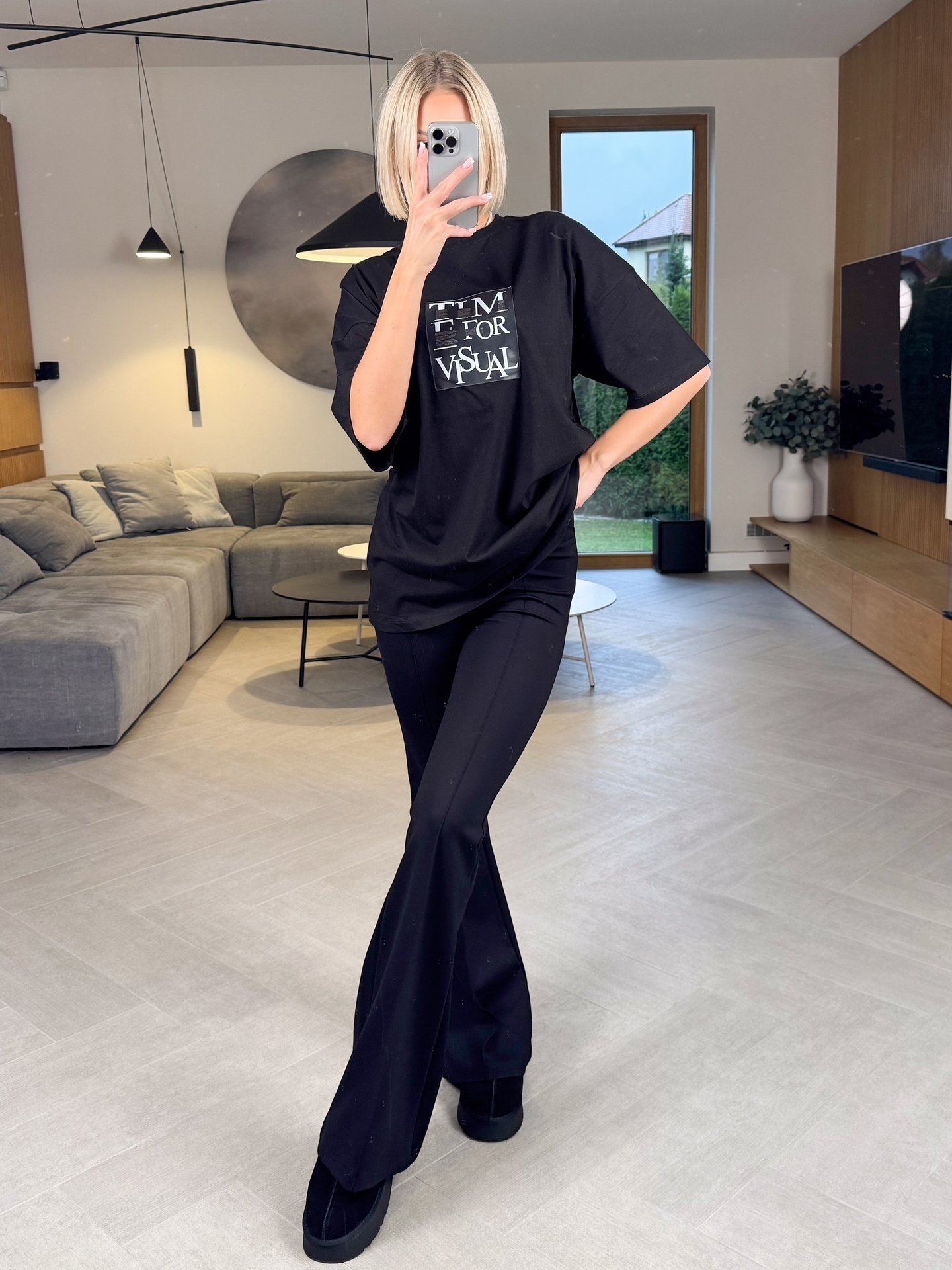 T-shirt Czarny Time 2