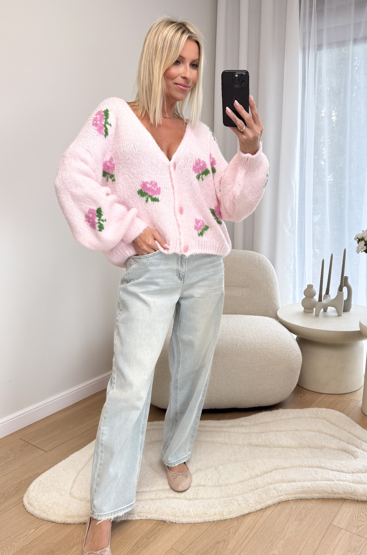 Sweter Różowy Flo5