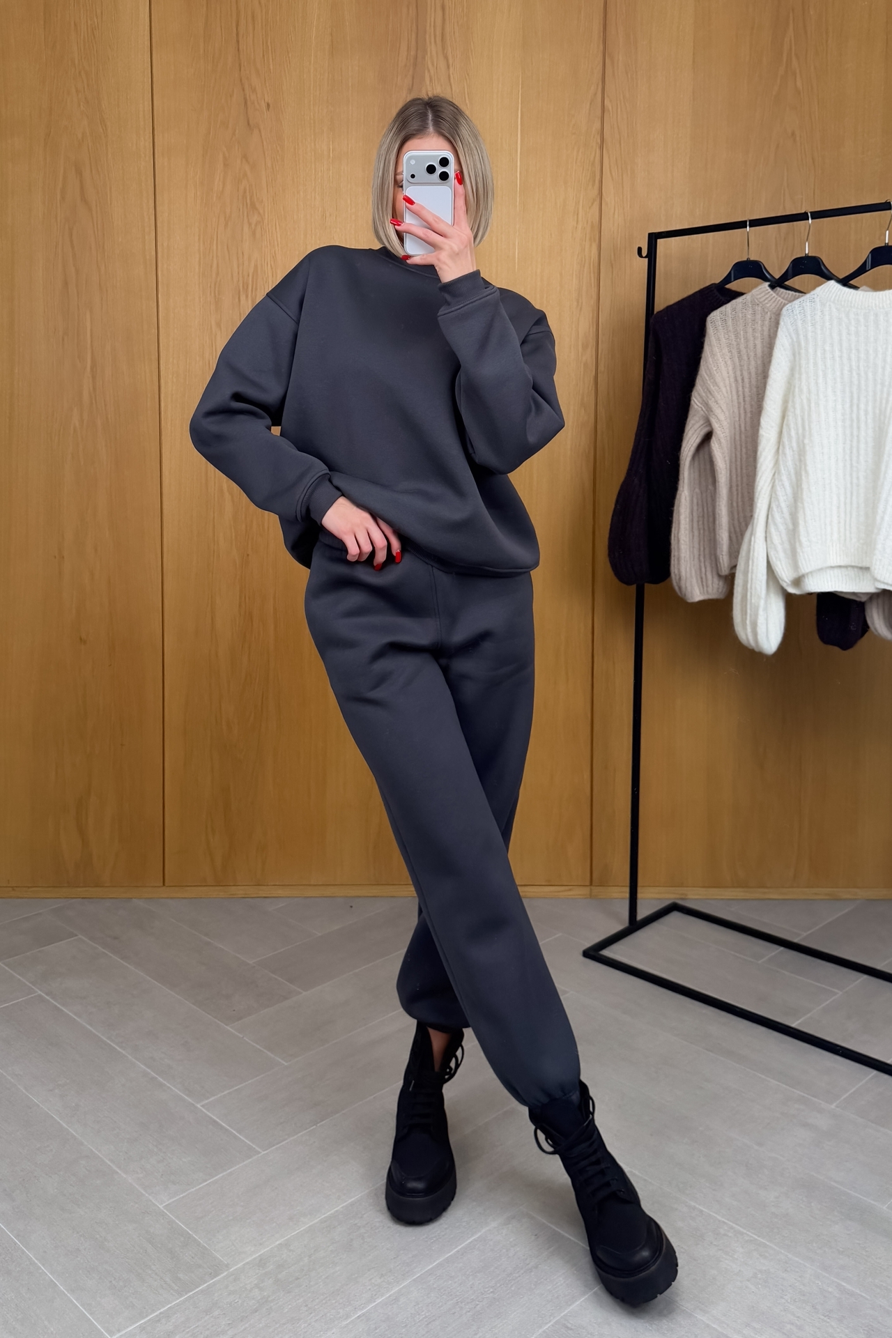 Komplet Grafitowy Ocieplany Baggy 2