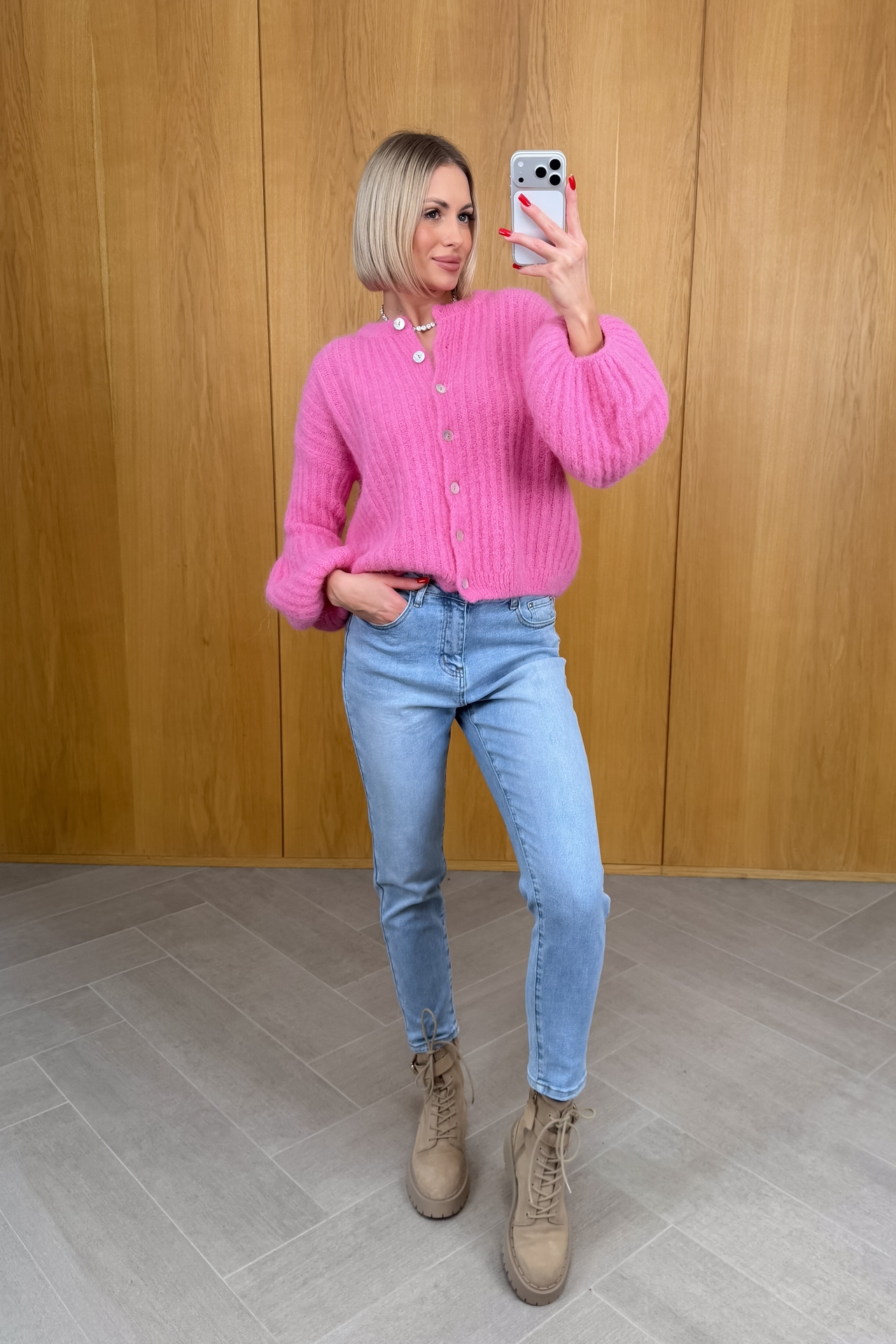 Sweter Różowy Jolly 4