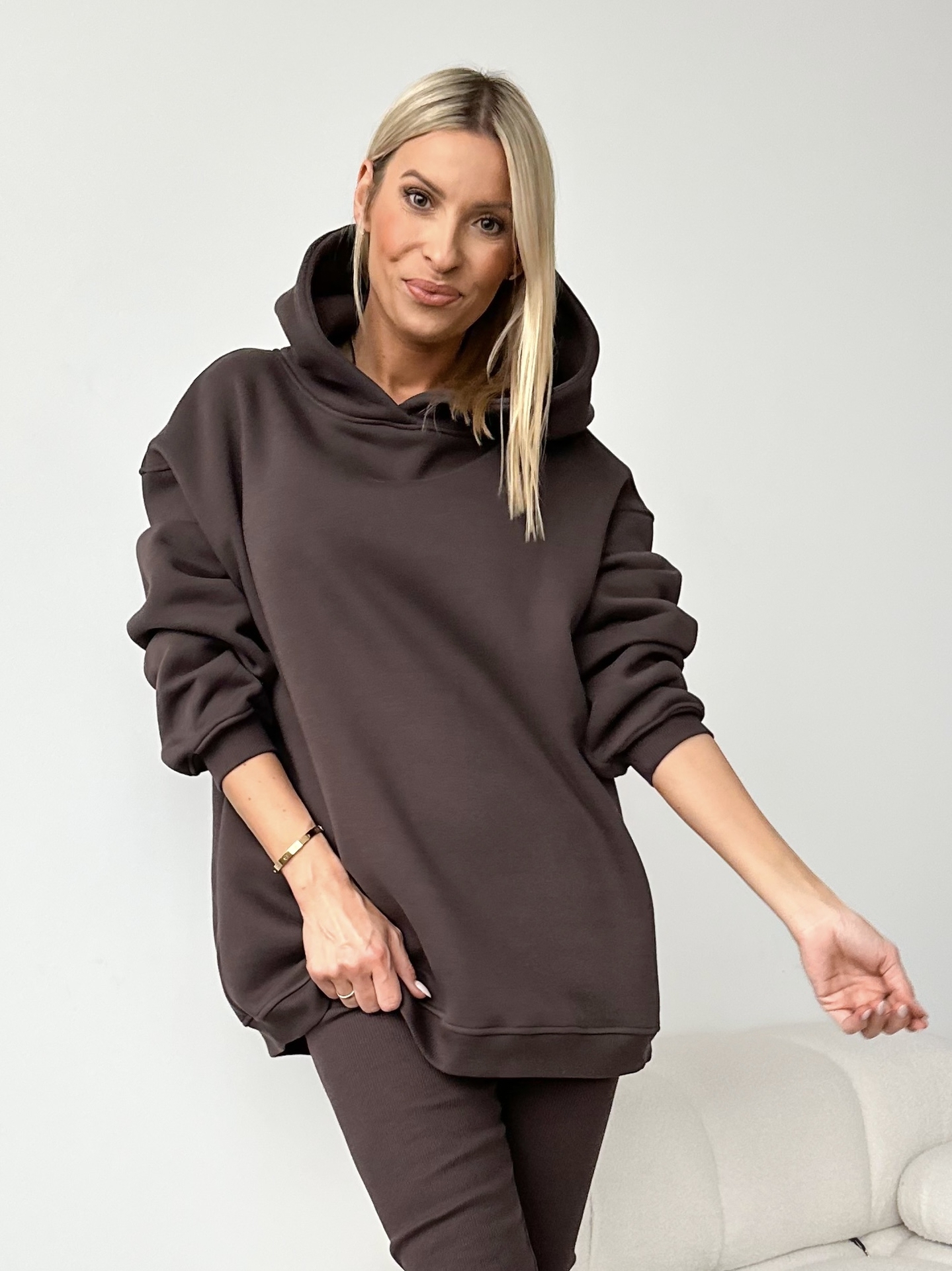 2.0 Bluza Oversize Choco