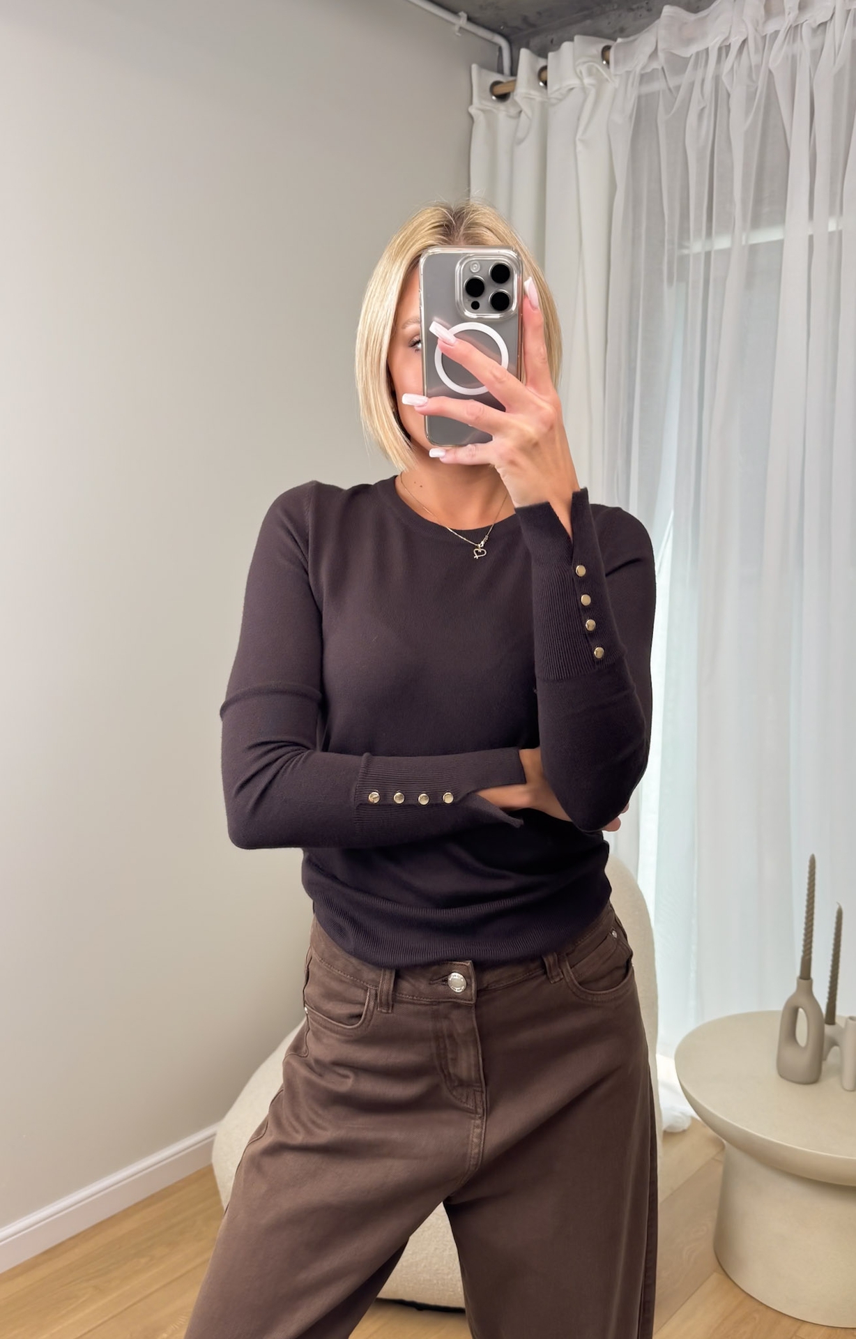 Sweter Brązowy Lav3