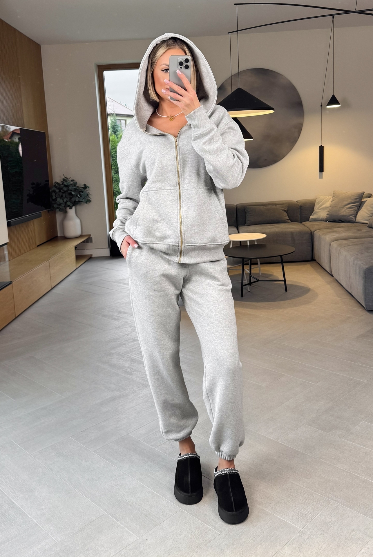 Komplet Dresowy Melanżowy Ocieplany Flow 4