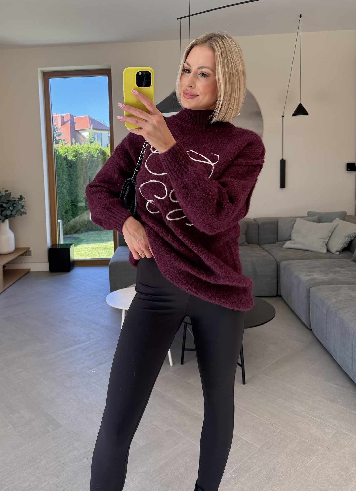 Sweter Bordowy Flame 2