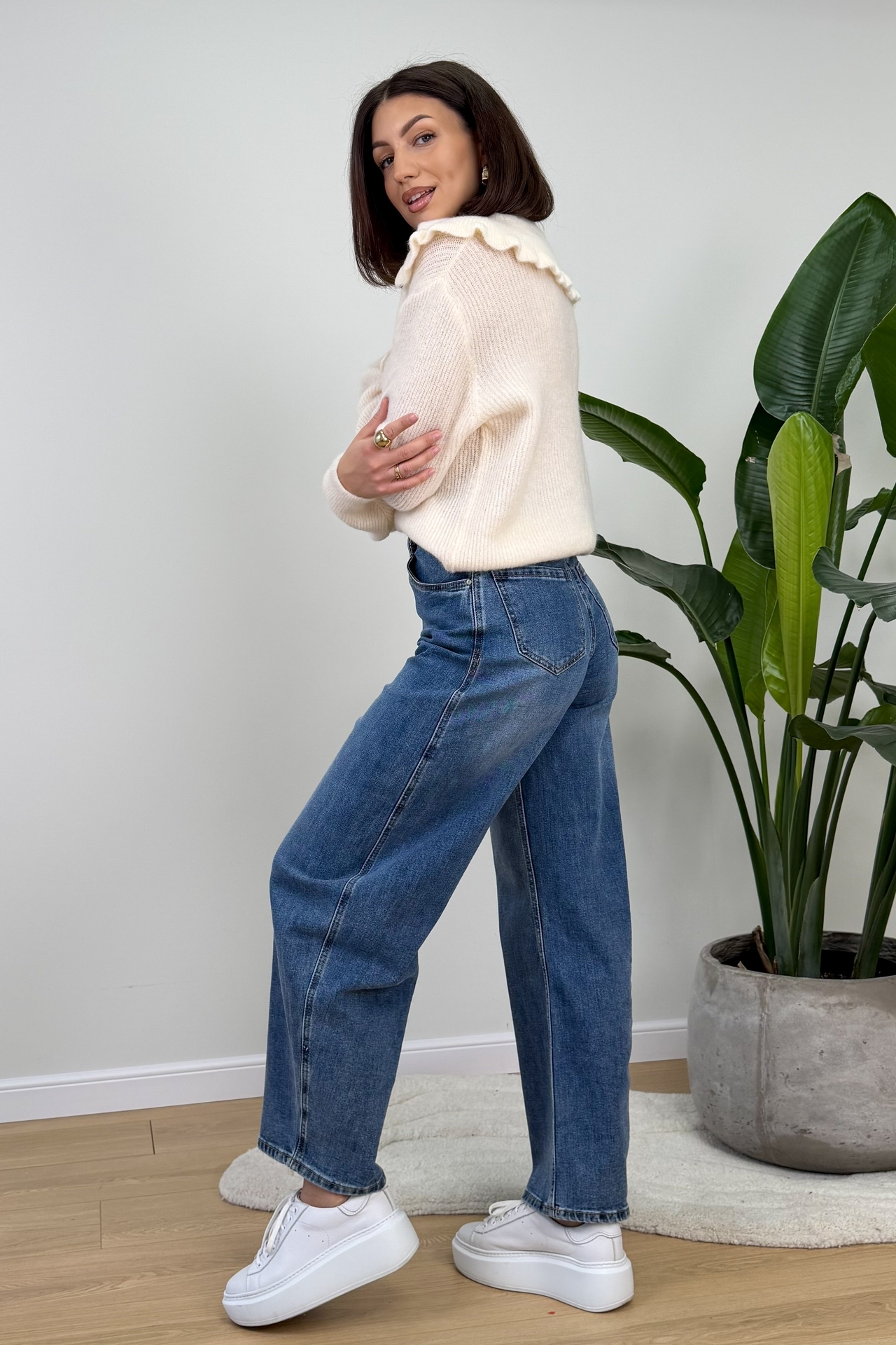 Sweter Kremowy Bianco 5