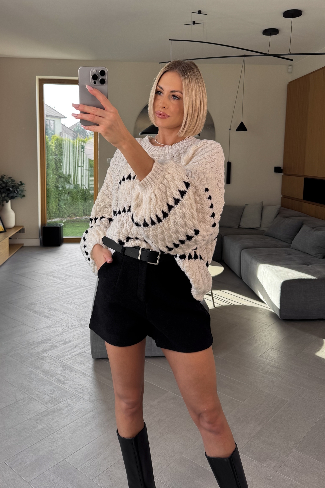 Szorty Czarne Elegance 3