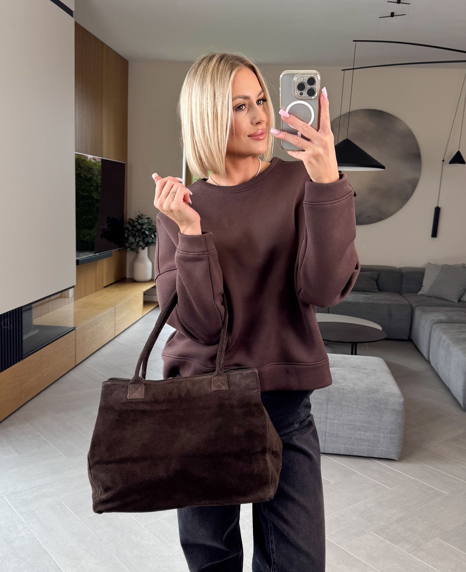 Bluza Brązowa Ocieplana Tutti 2