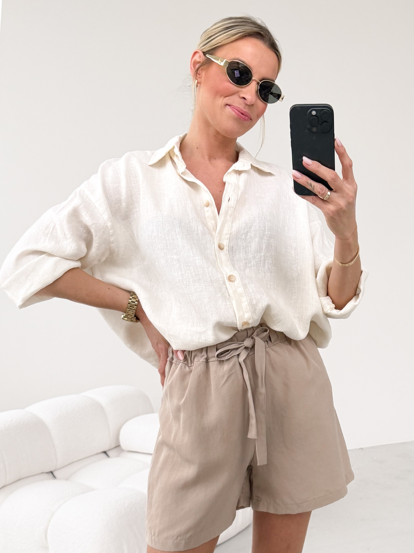 Szorty Taupe Thoda 2