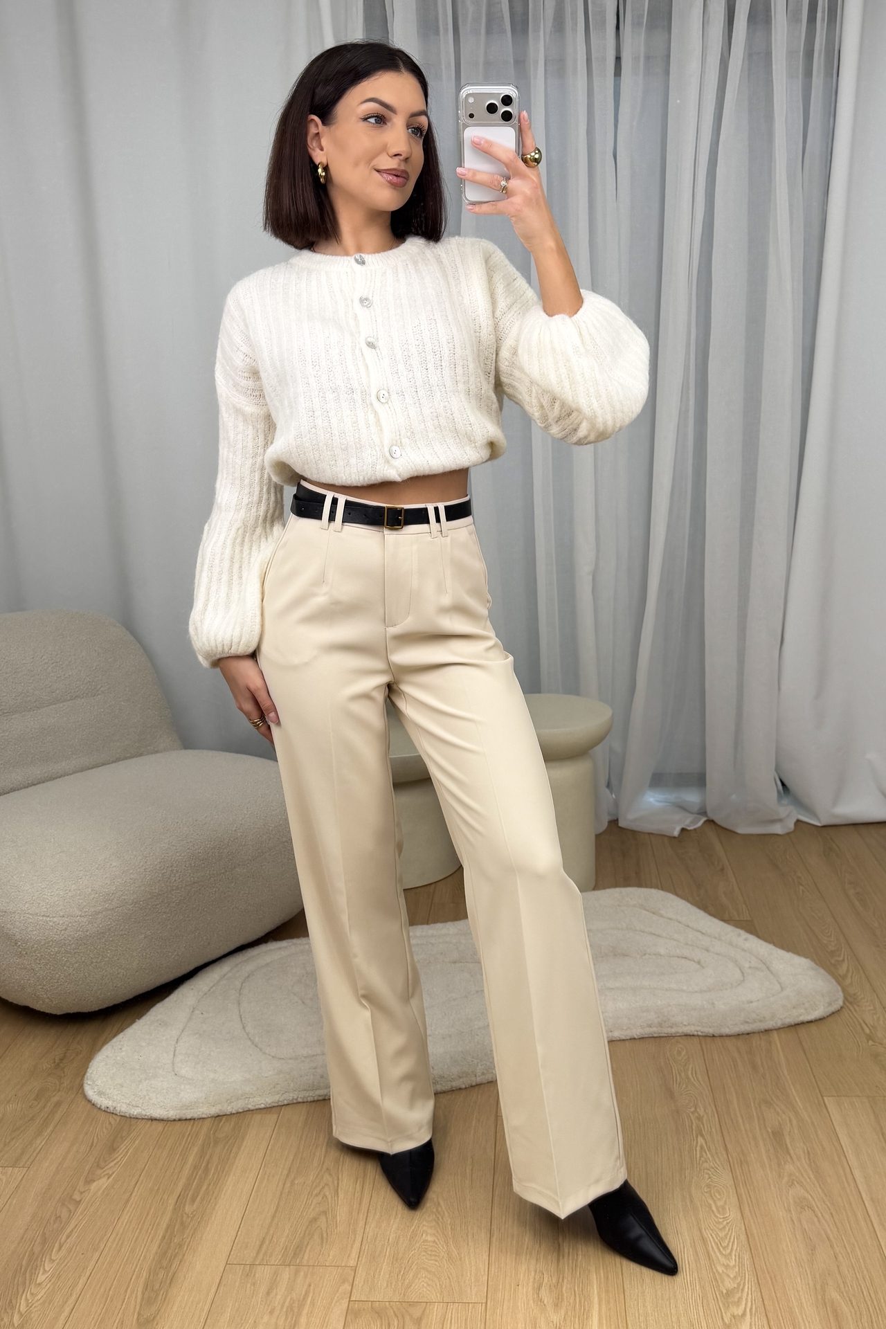 Spodnie Beżowe Mary 5