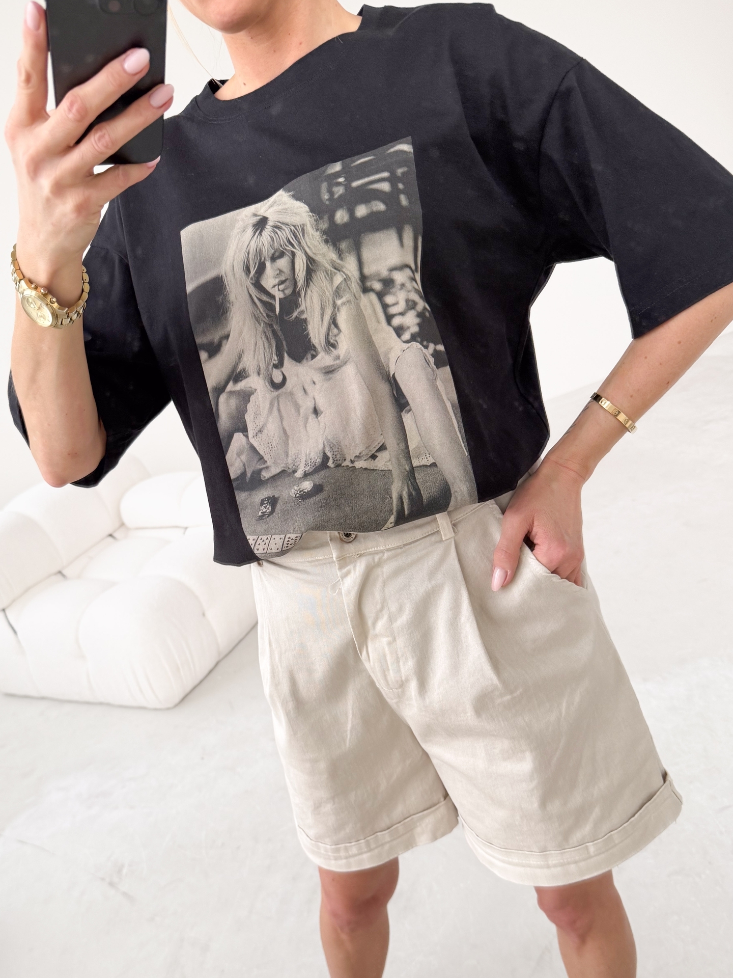 T-shirt Czarny Brigitte 4