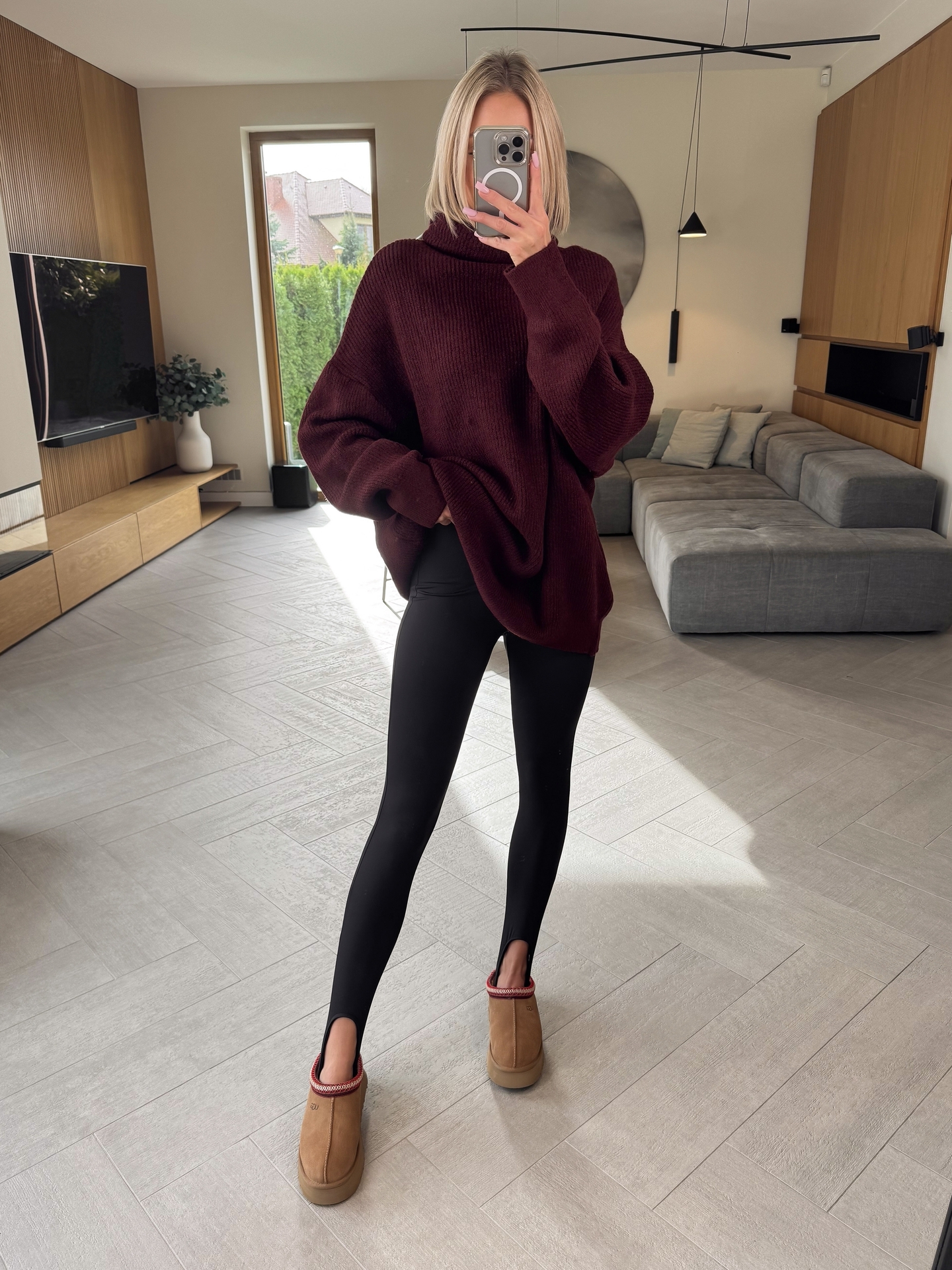 Sweter Bordowy Maxi 5