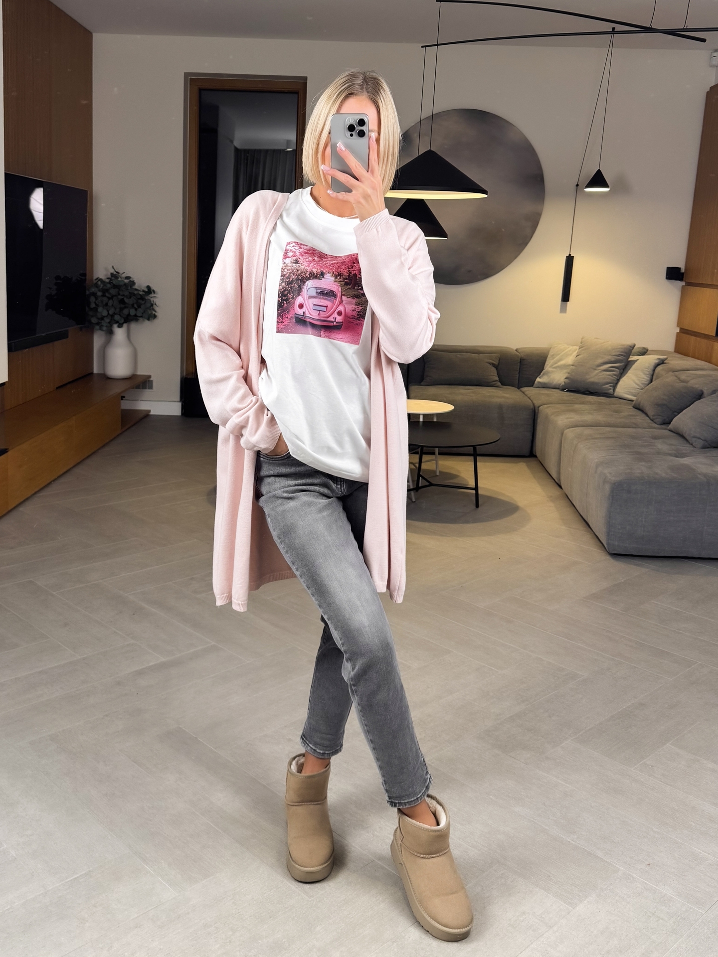 Kardigan Jasny Róż Soft 3