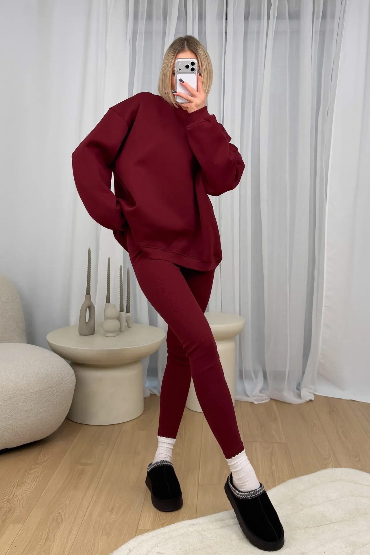 Komplet Ocieplany Bordowy Epic 1