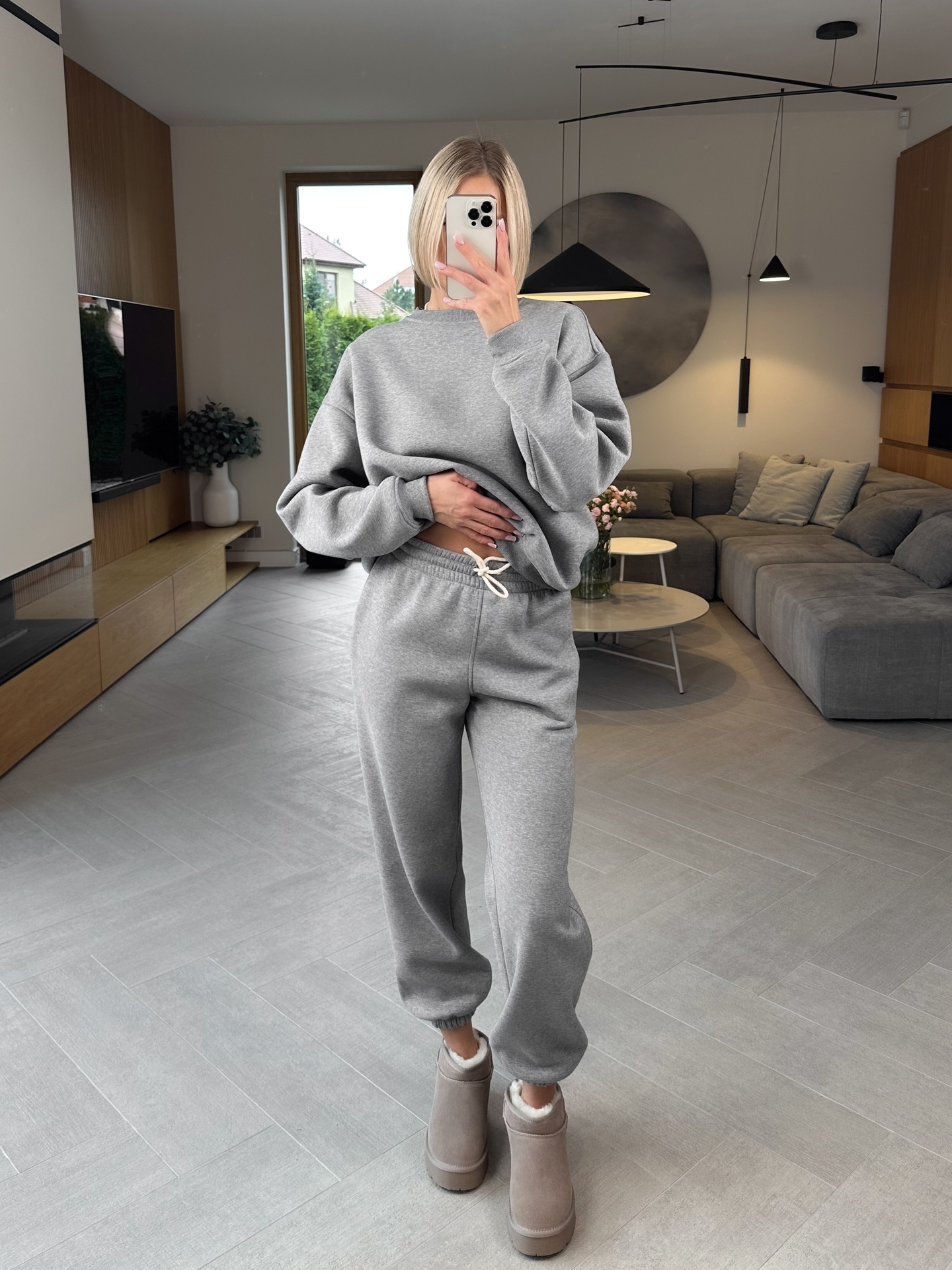 Komplet Ciemny Melanż Ocieplany Baggy 4