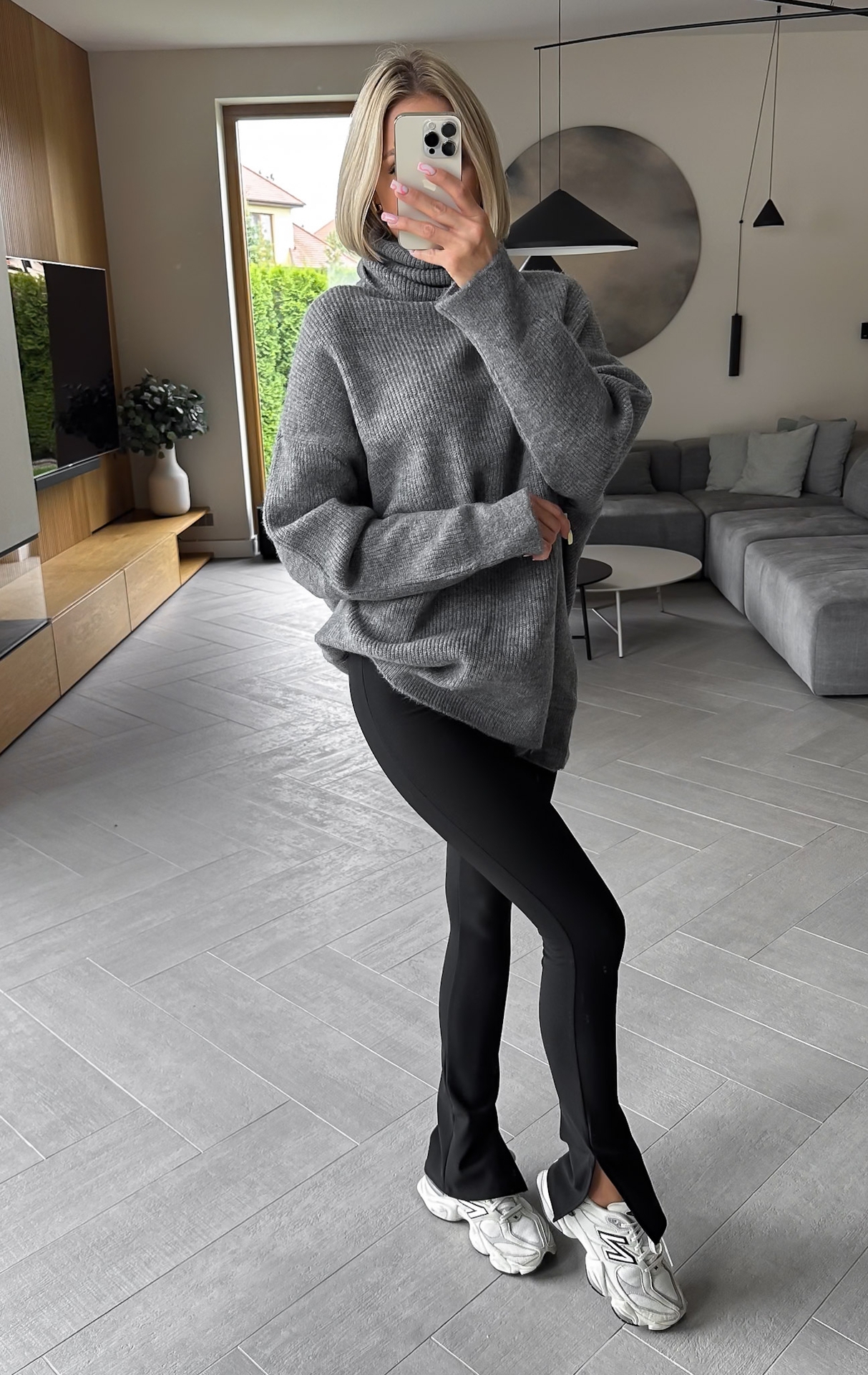 Sweter Grafitowy Maxi5