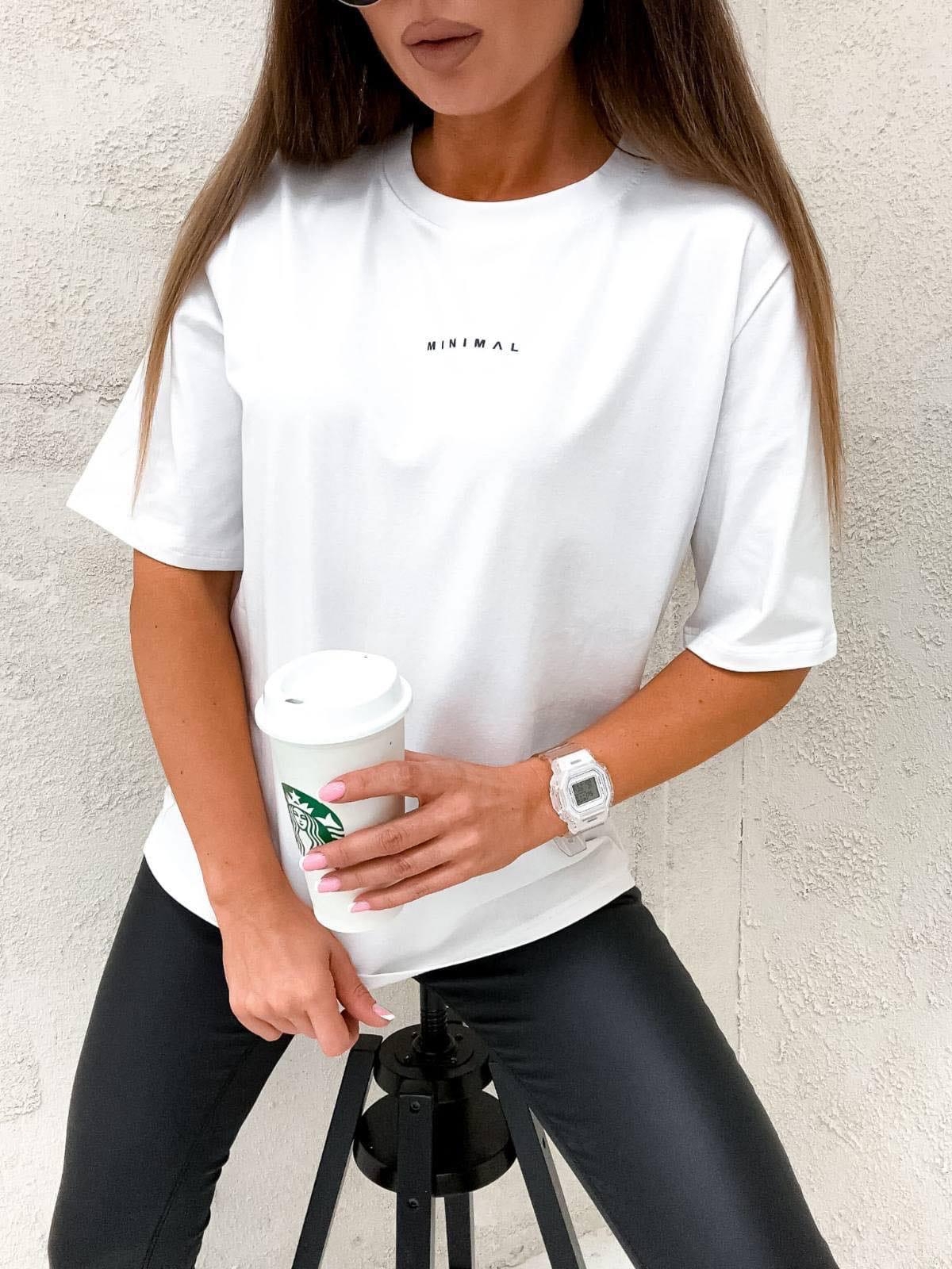 T-shirt Biały Minimal 1