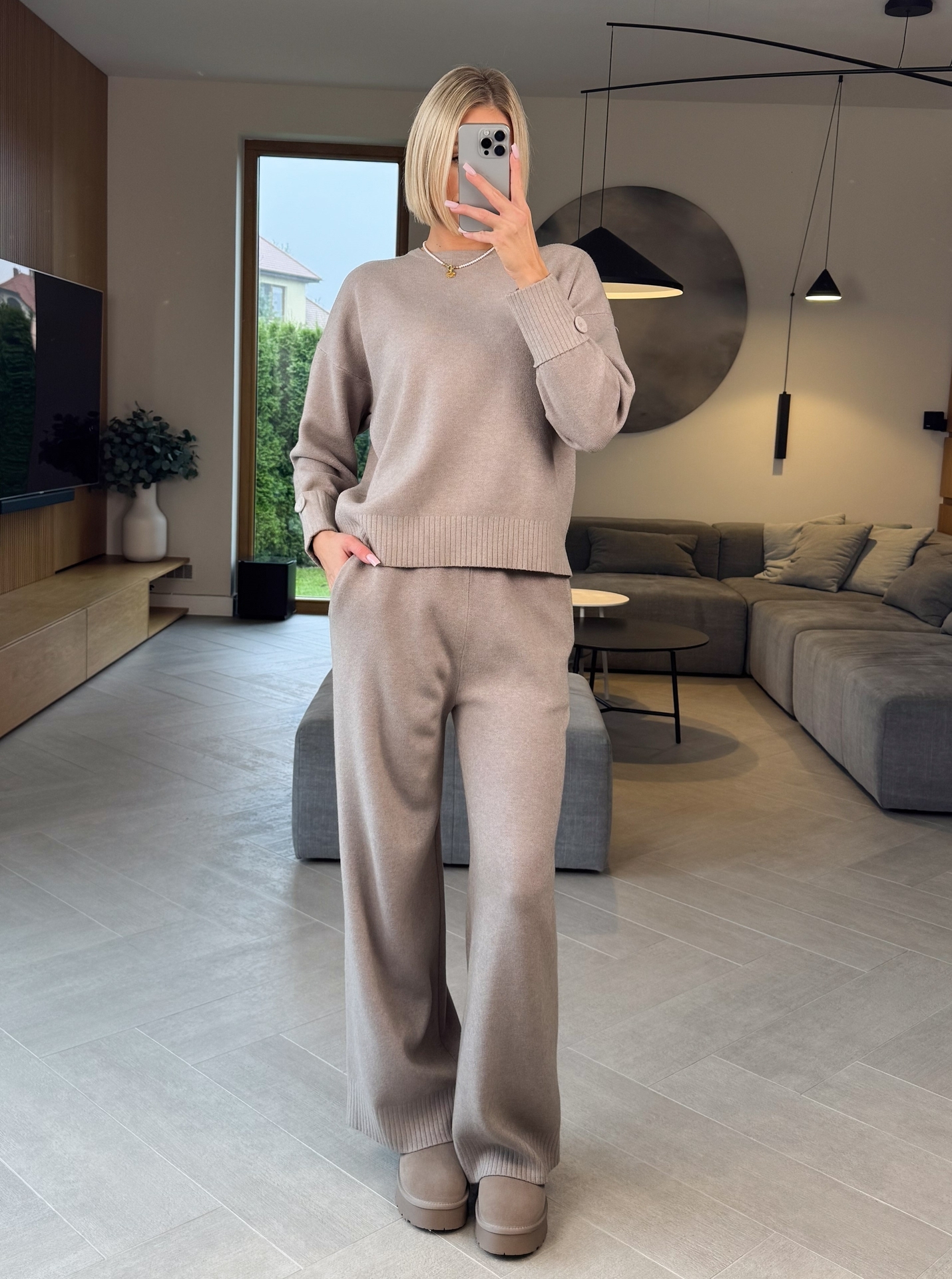 Komplet Sweterkowy Taupe Celeste 4