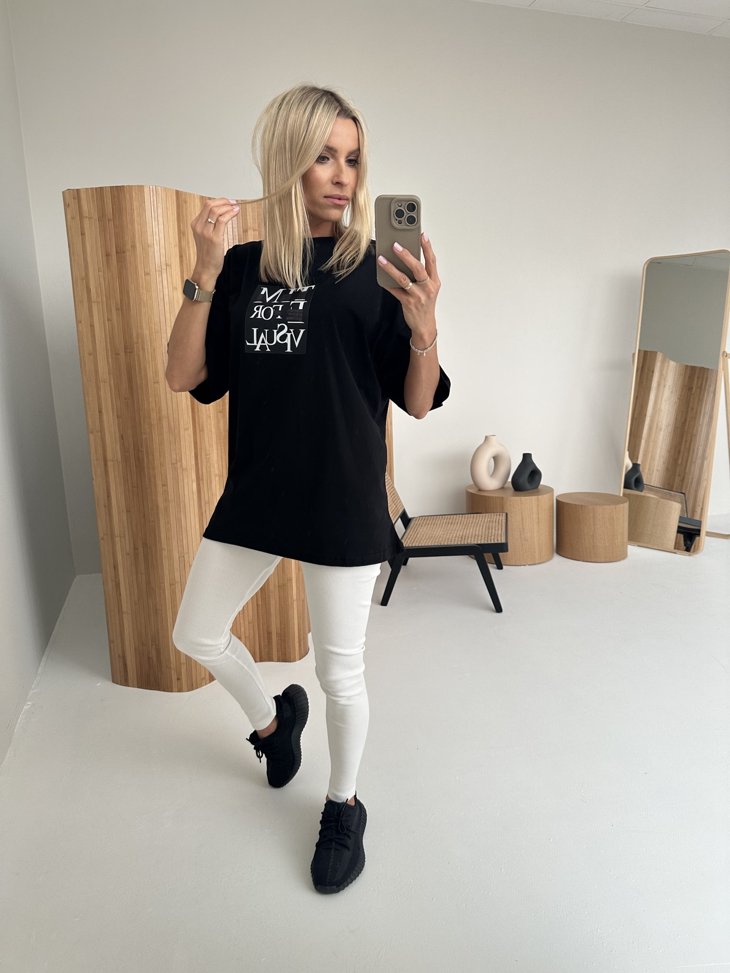 T-shirt Czarny Time
