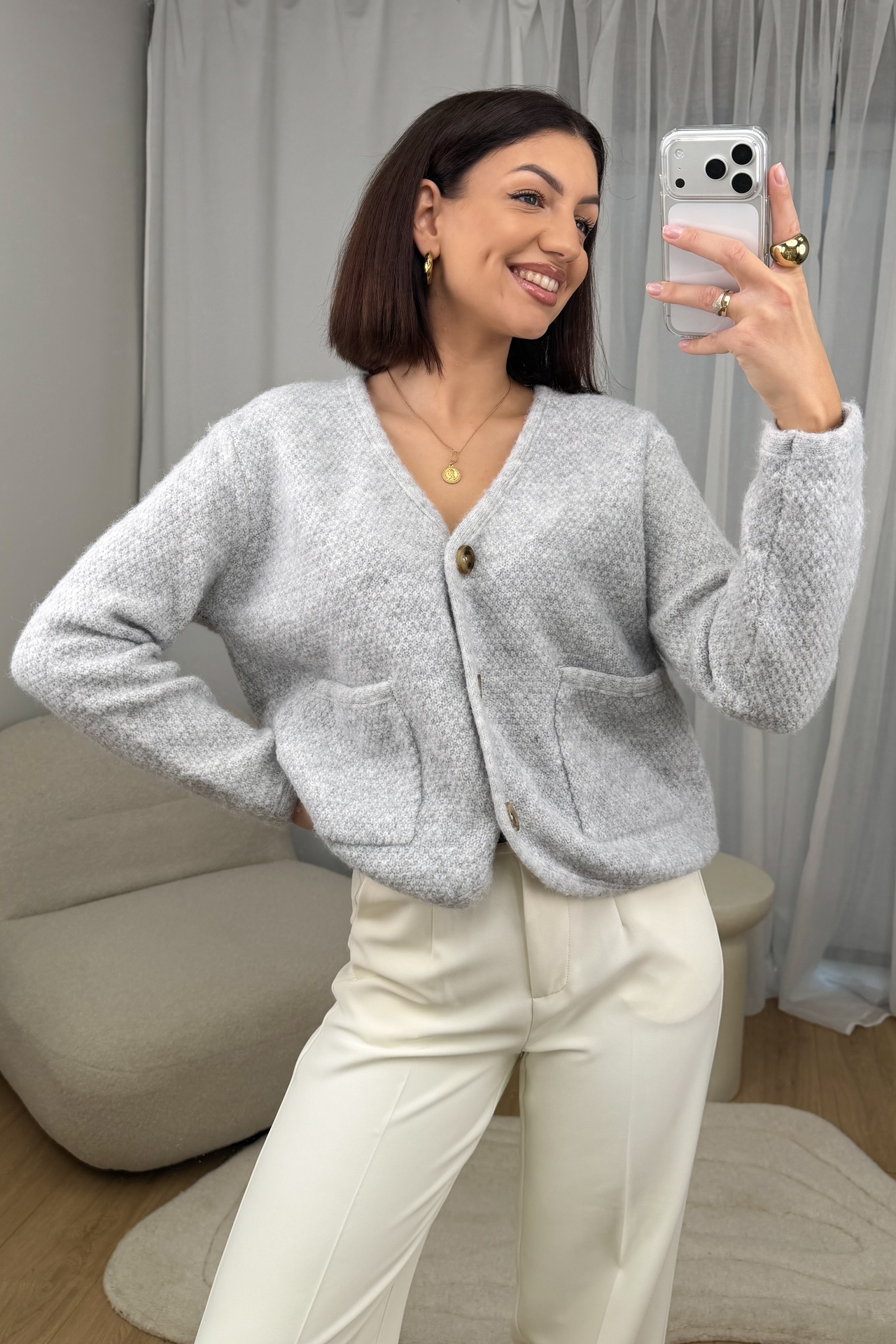 Sweter Szary Seelly 5